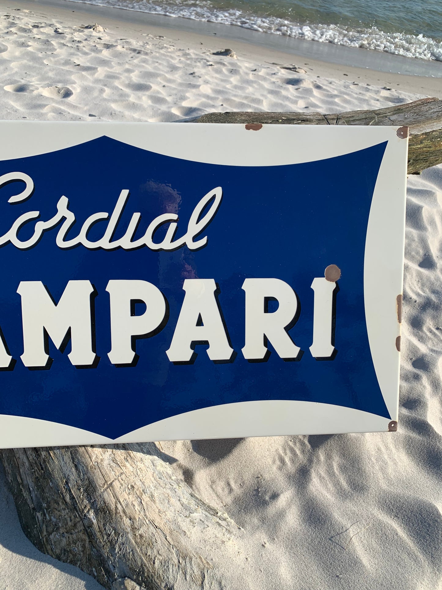 Emailleschild - Campari