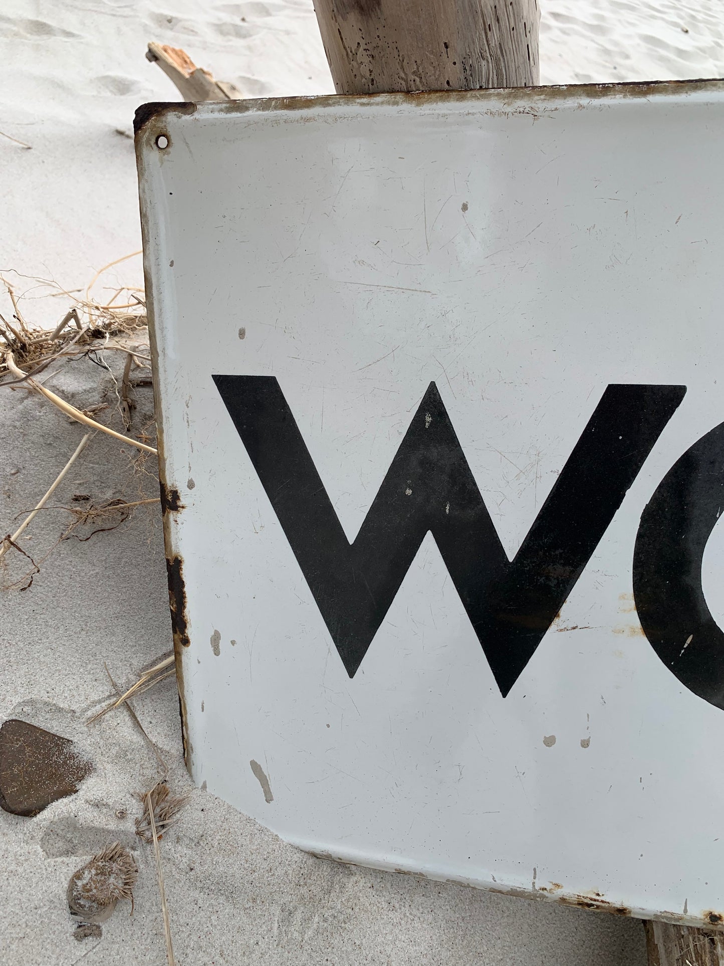 Emailleschild - WC