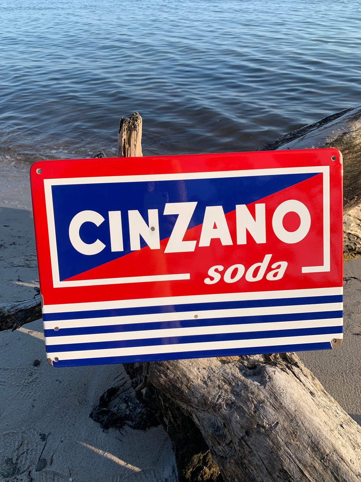 Cinzano-Soda-Emaille-Schild