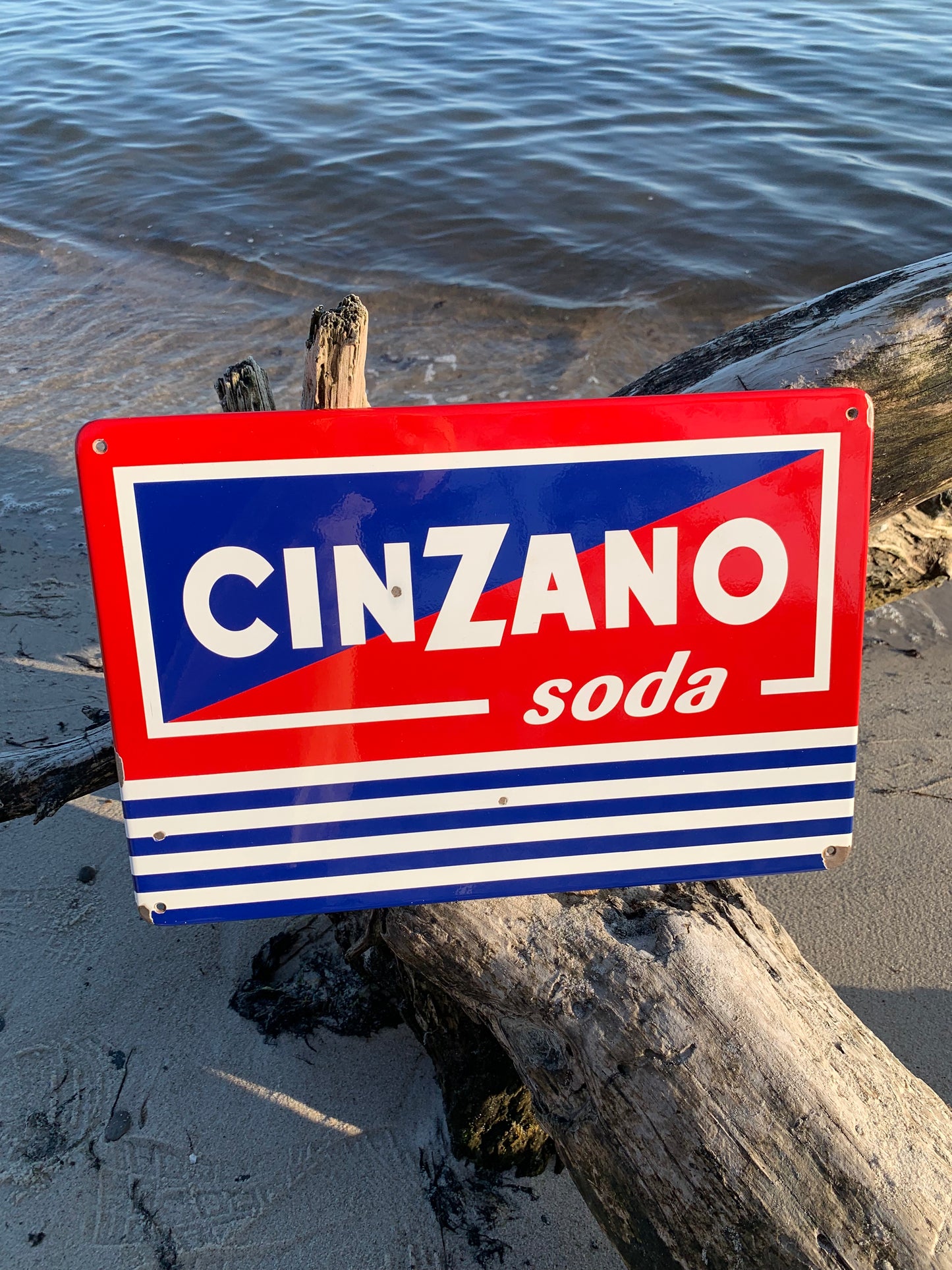 Cinzano-Soda-Emaille-Schild