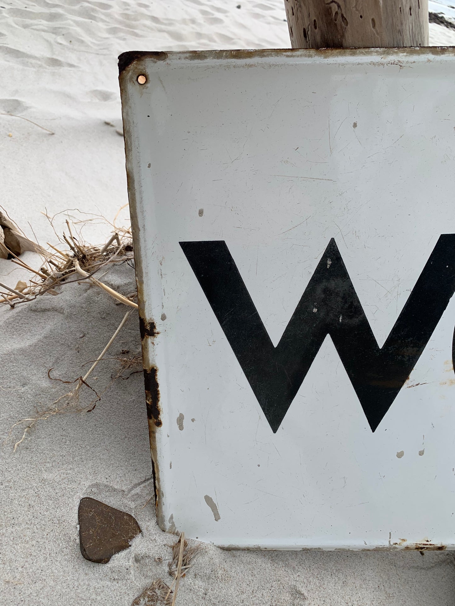 Emailleschild - WC