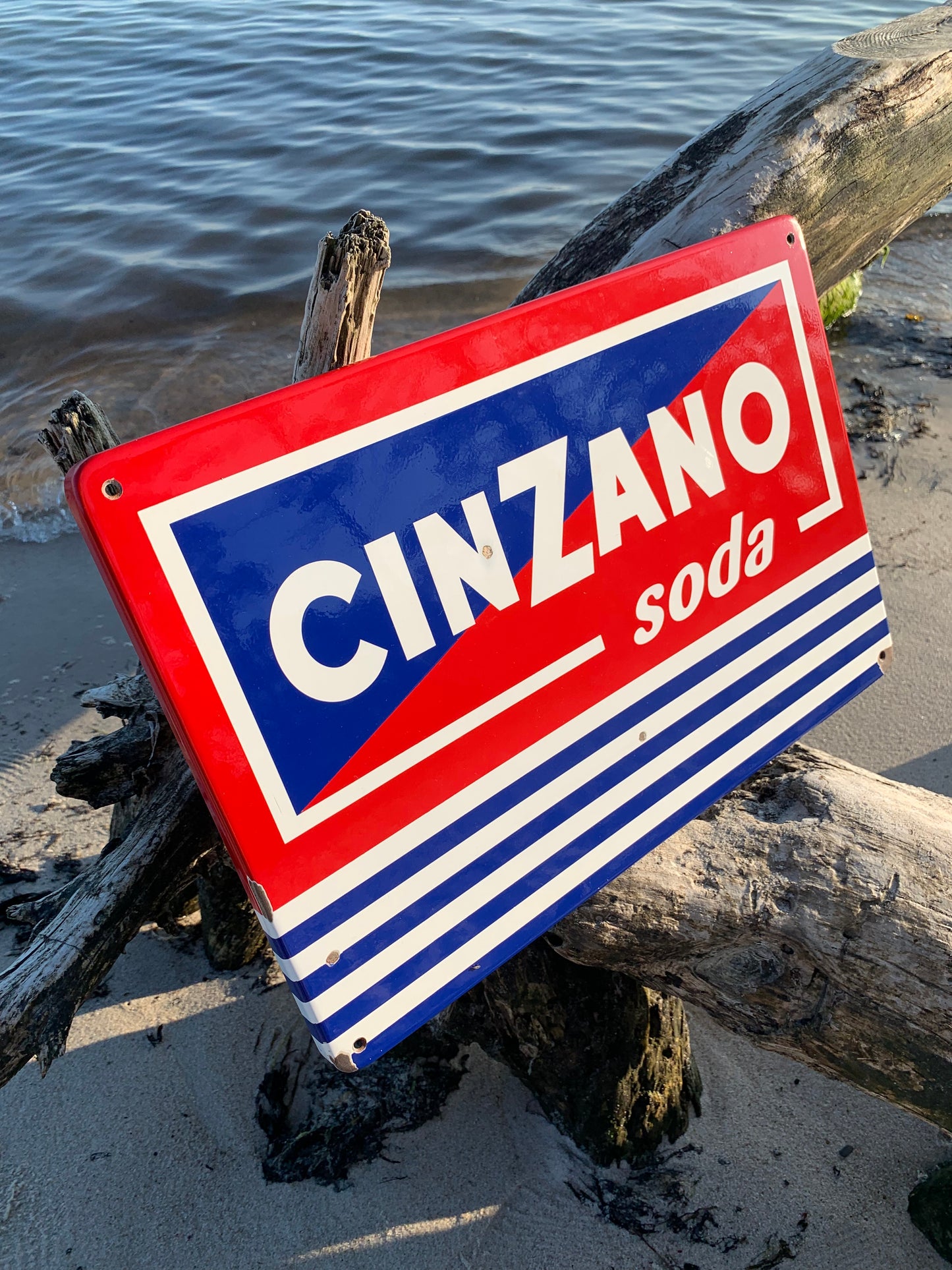 Cinzano-Soda-Emaille-Schild