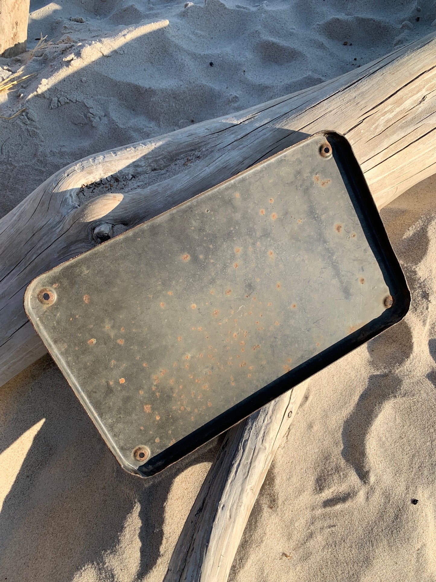 Französisches Emailleschild