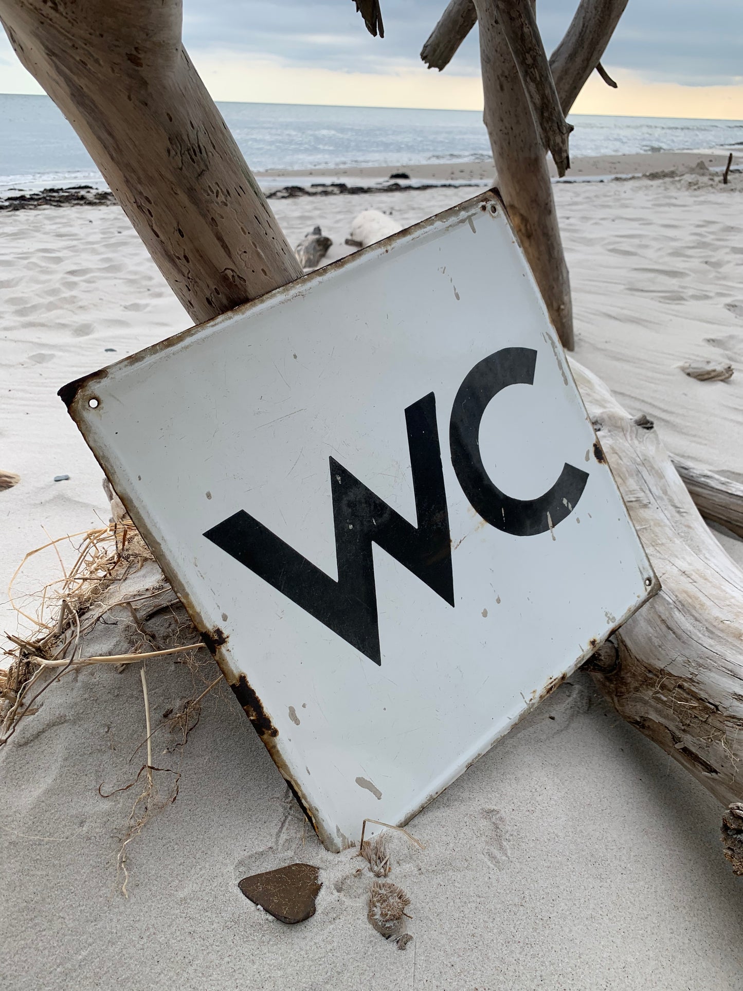 Emailleschild - WC