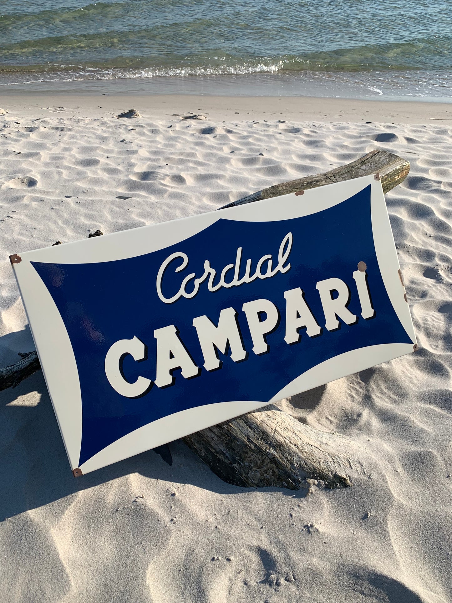 Emailleschild - Campari