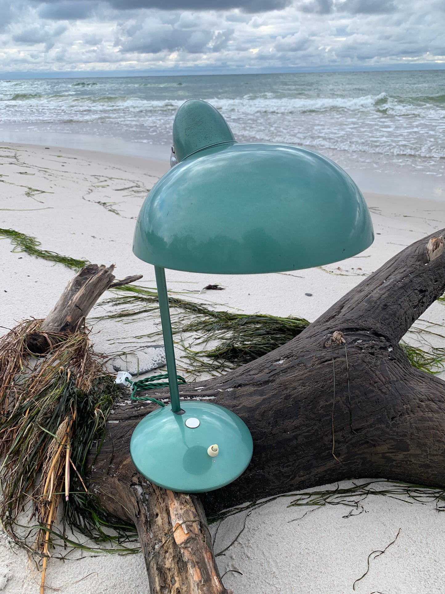Helo Vintage-Lampe – Grün