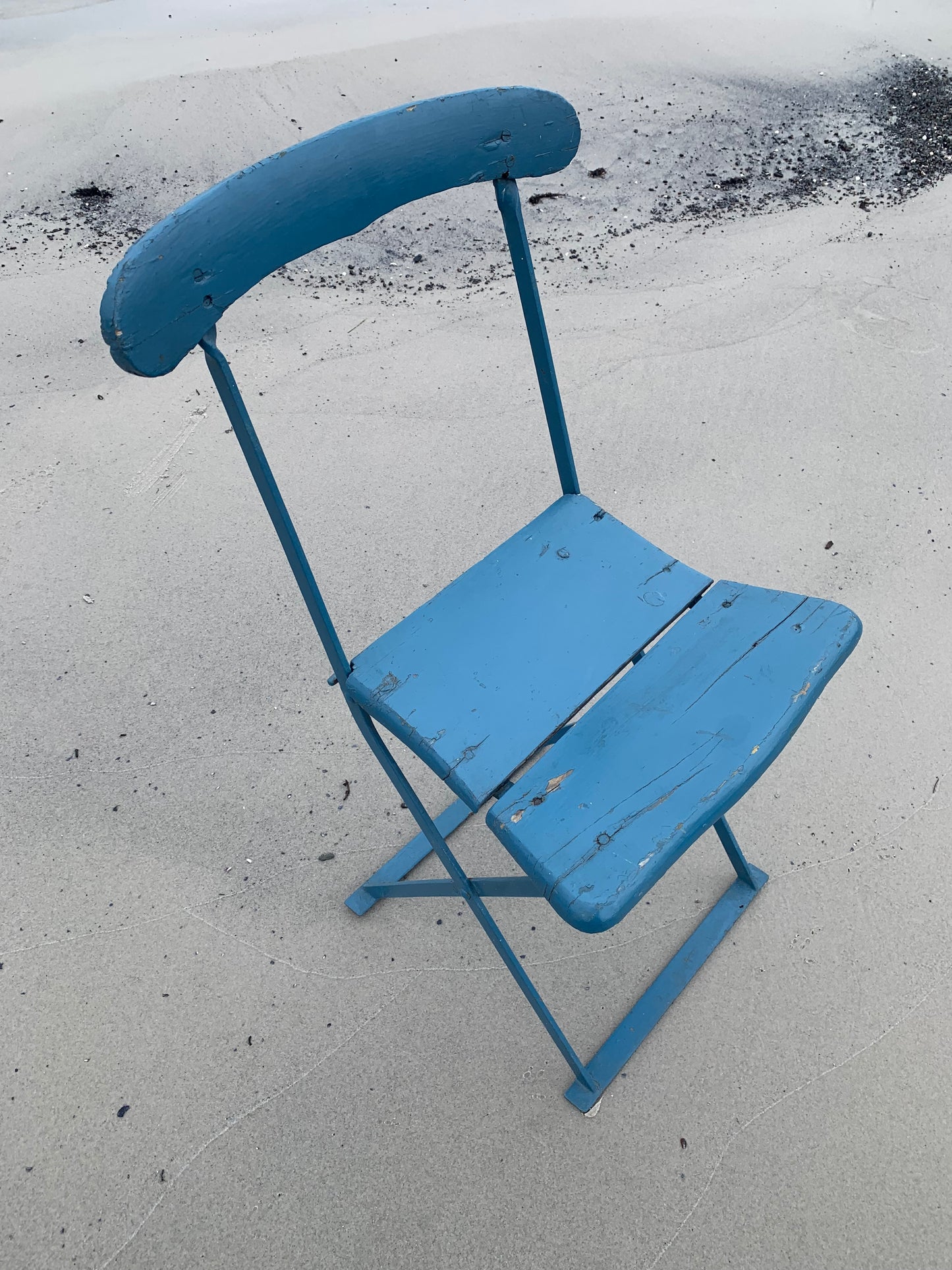 Klappstuhl mit lustiger Geschichte