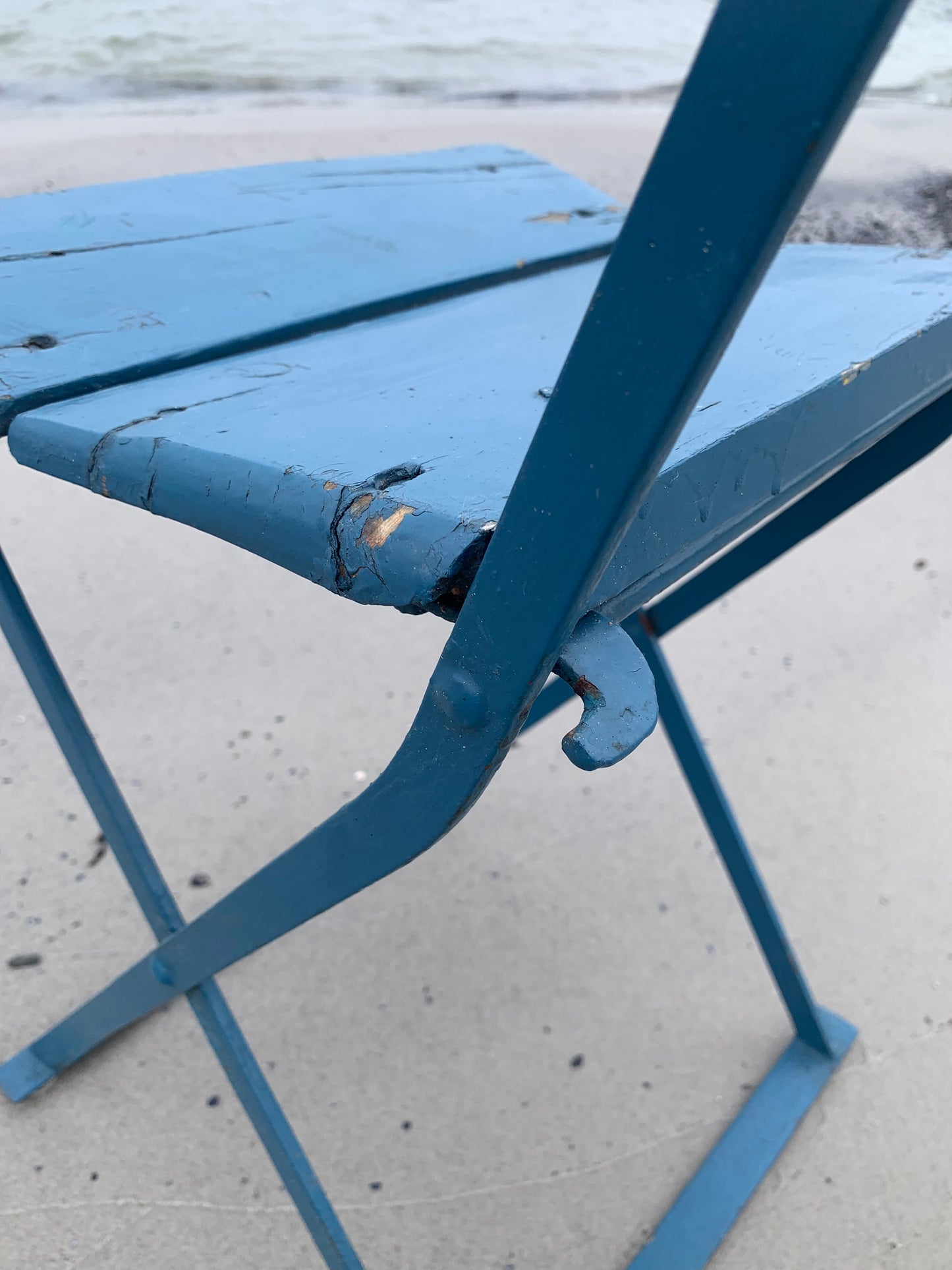 Klappstuhl mit lustiger Geschichte