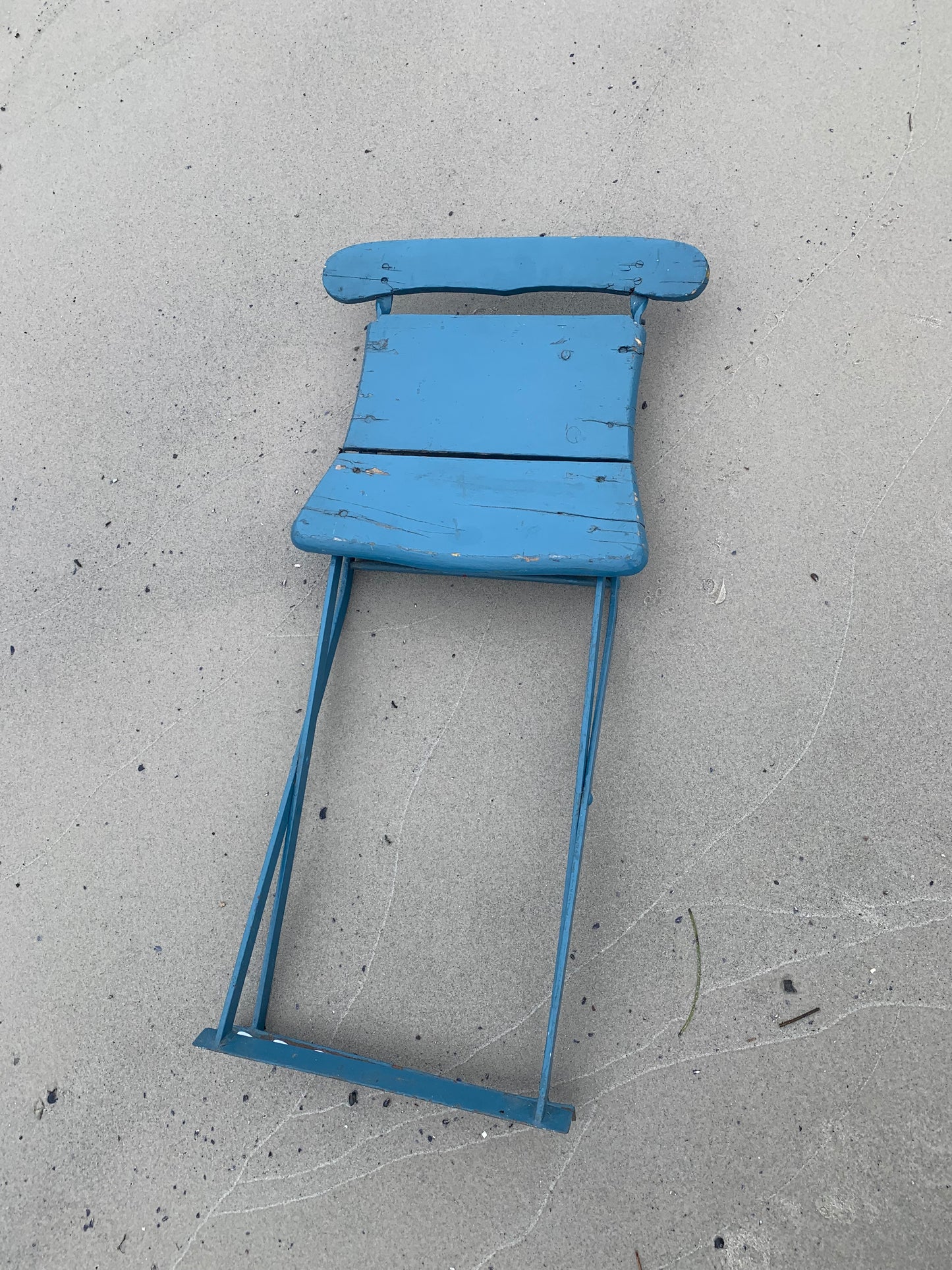 Klappstuhl mit lustiger Geschichte