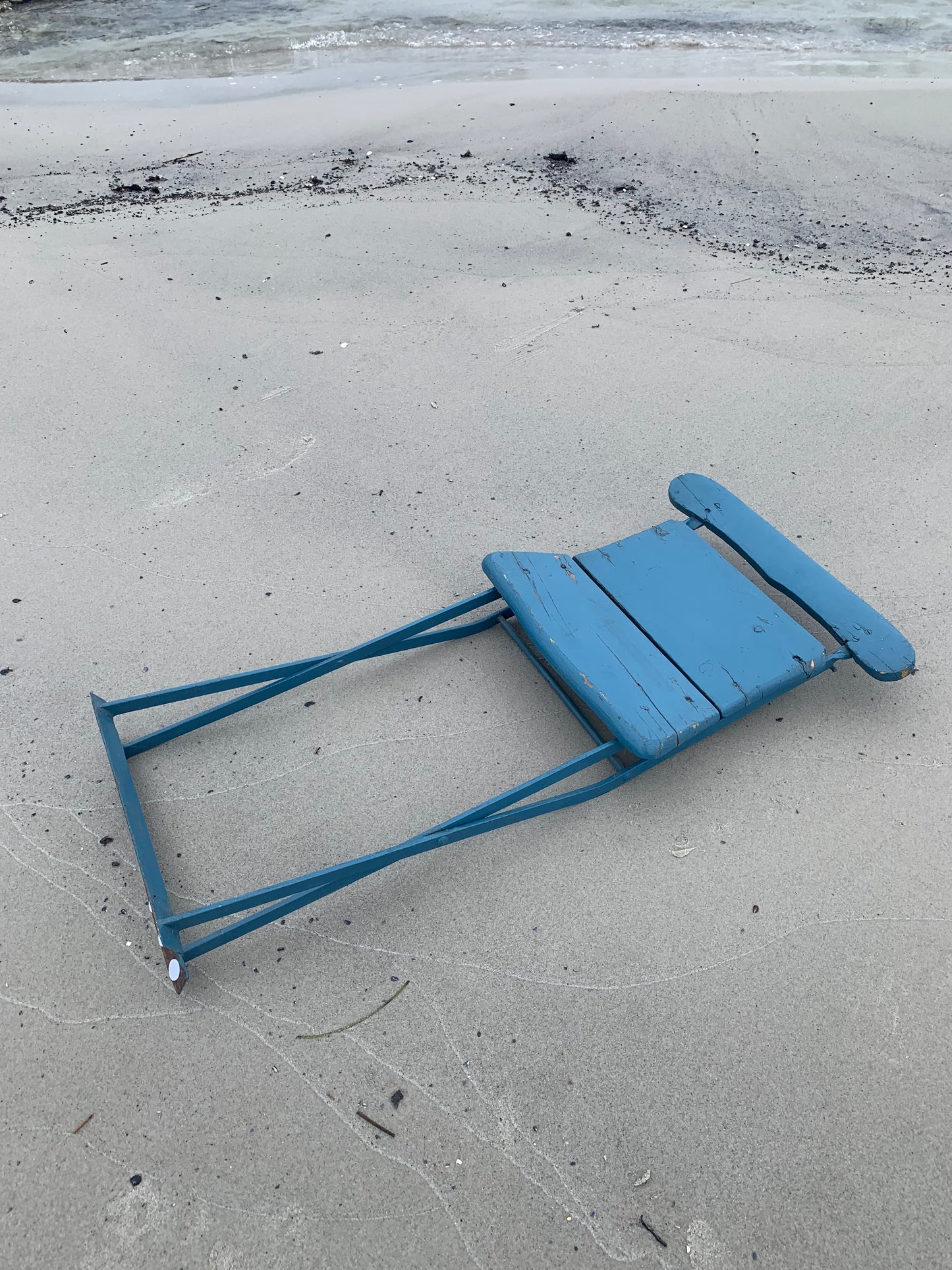 Klappstuhl mit lustiger Geschichte