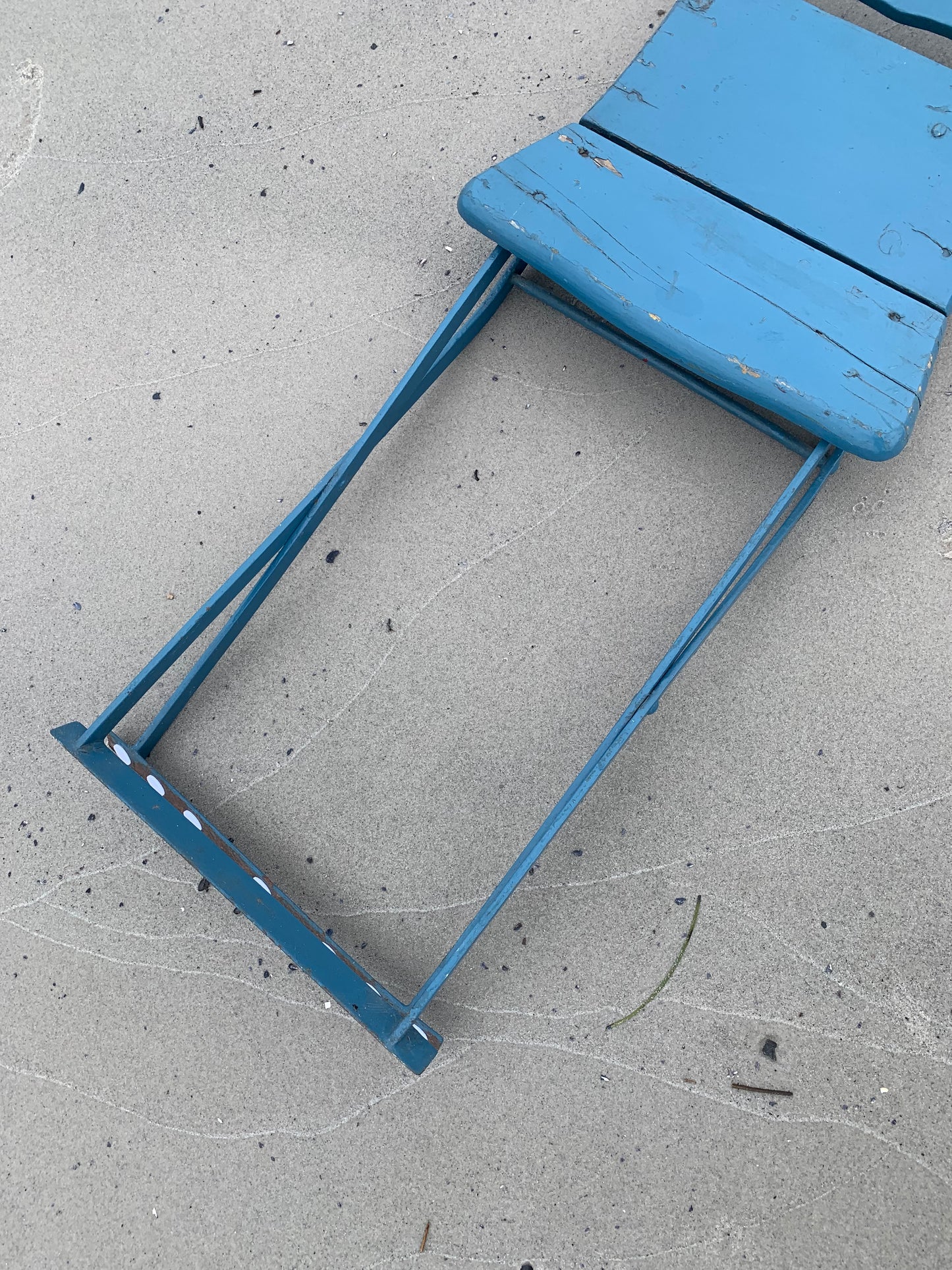 Klappstuhl mit lustiger Geschichte