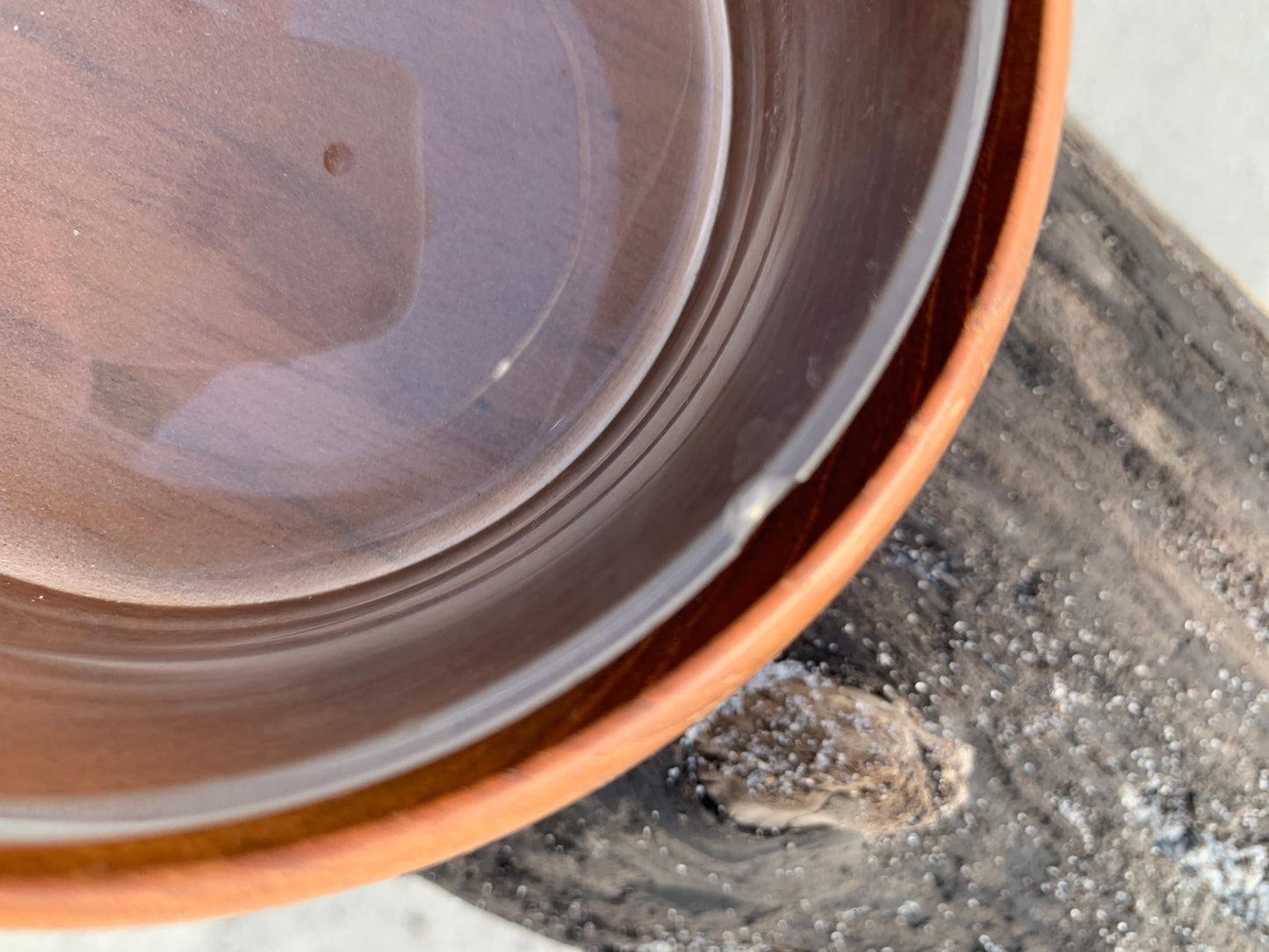 Teakholzglas mit Deckel