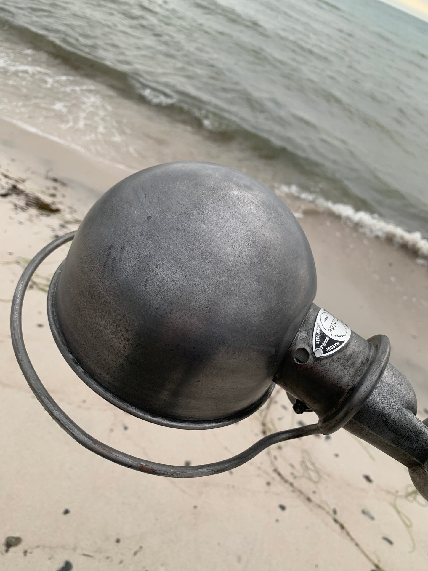 Jieldé Wand-/Deckenleuchte – Dunkles Metall