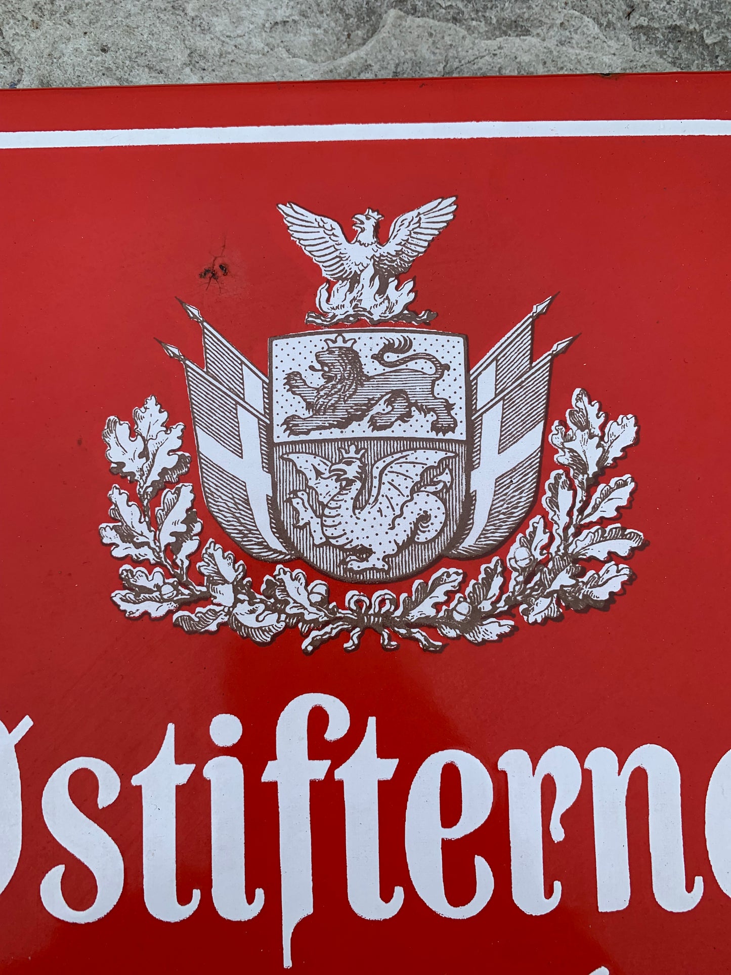 Emailleschild - Østifternes Feuerversicherung