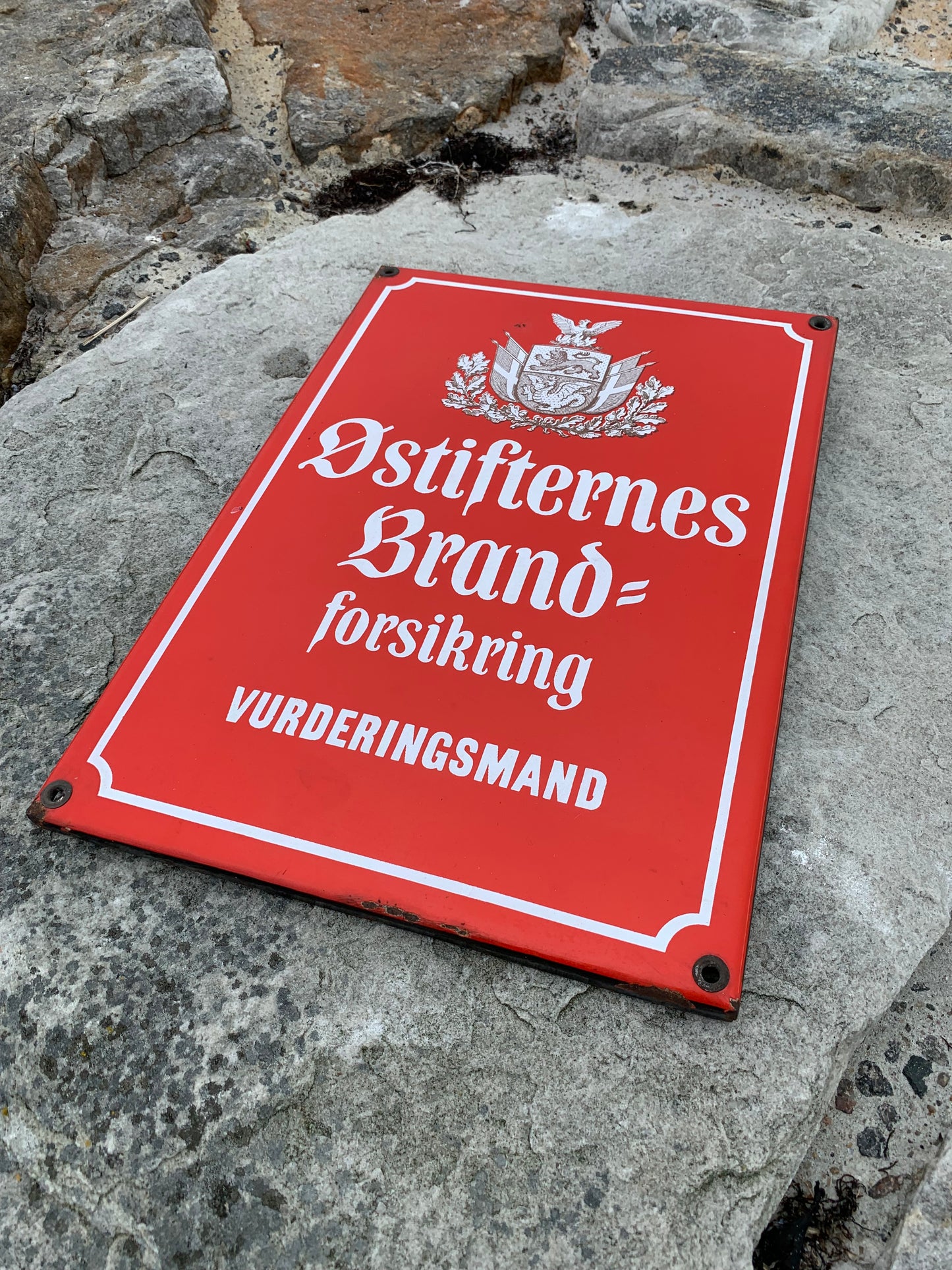 Emailleschild - Østifternes Feuerversicherung