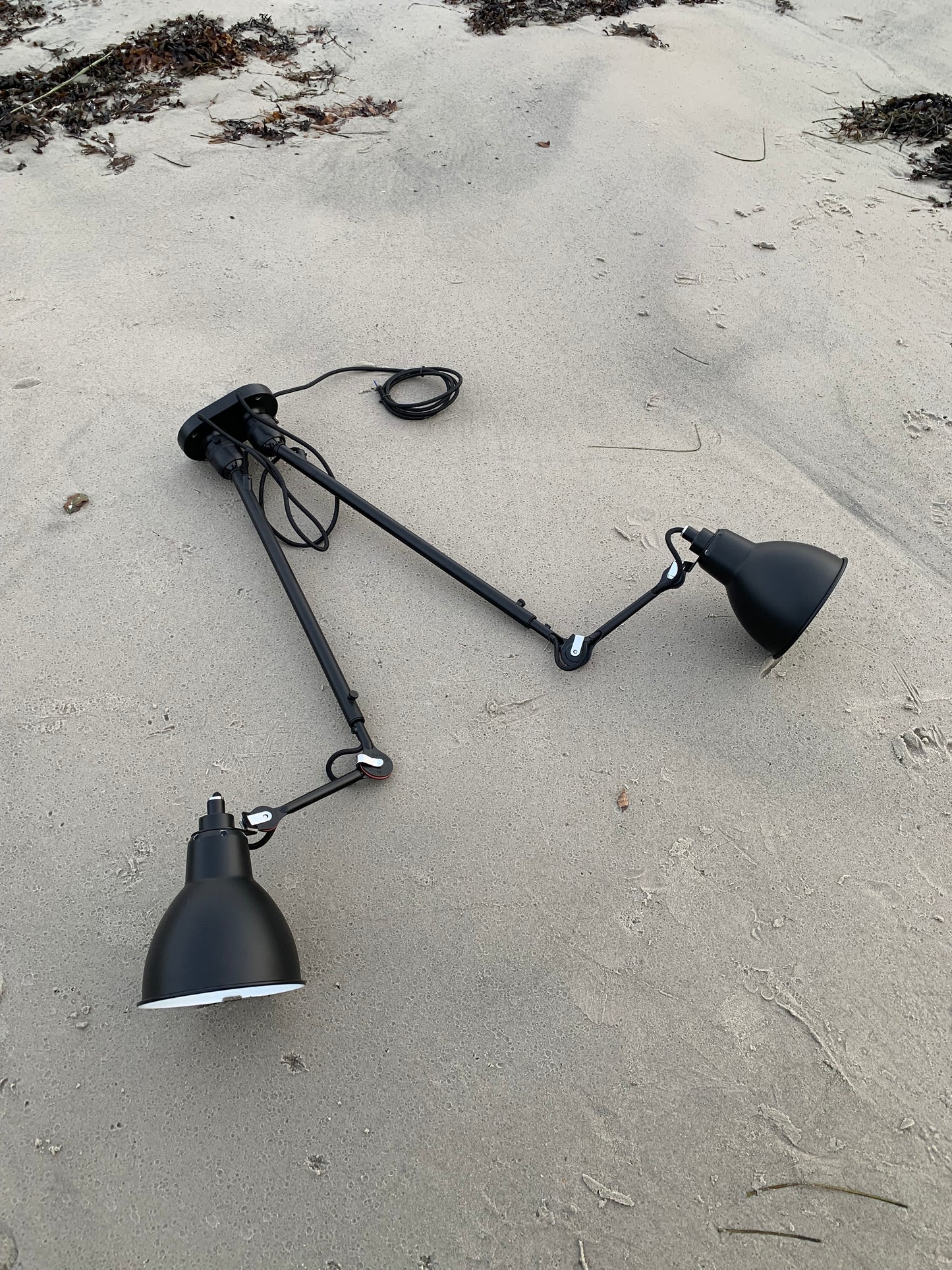 Lampe Gras N302 Doppellampe - Schwarz