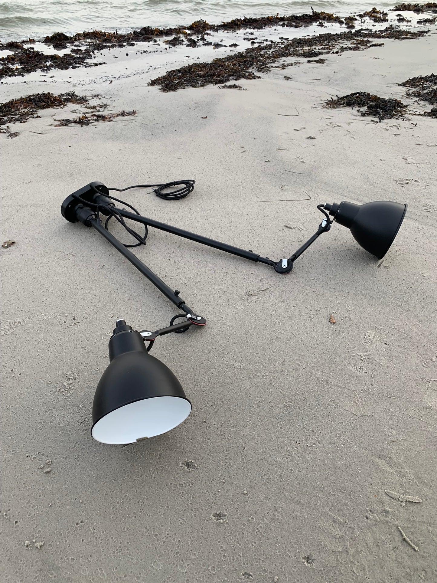Lampe Gras N302 Doppellampe - Schwarz