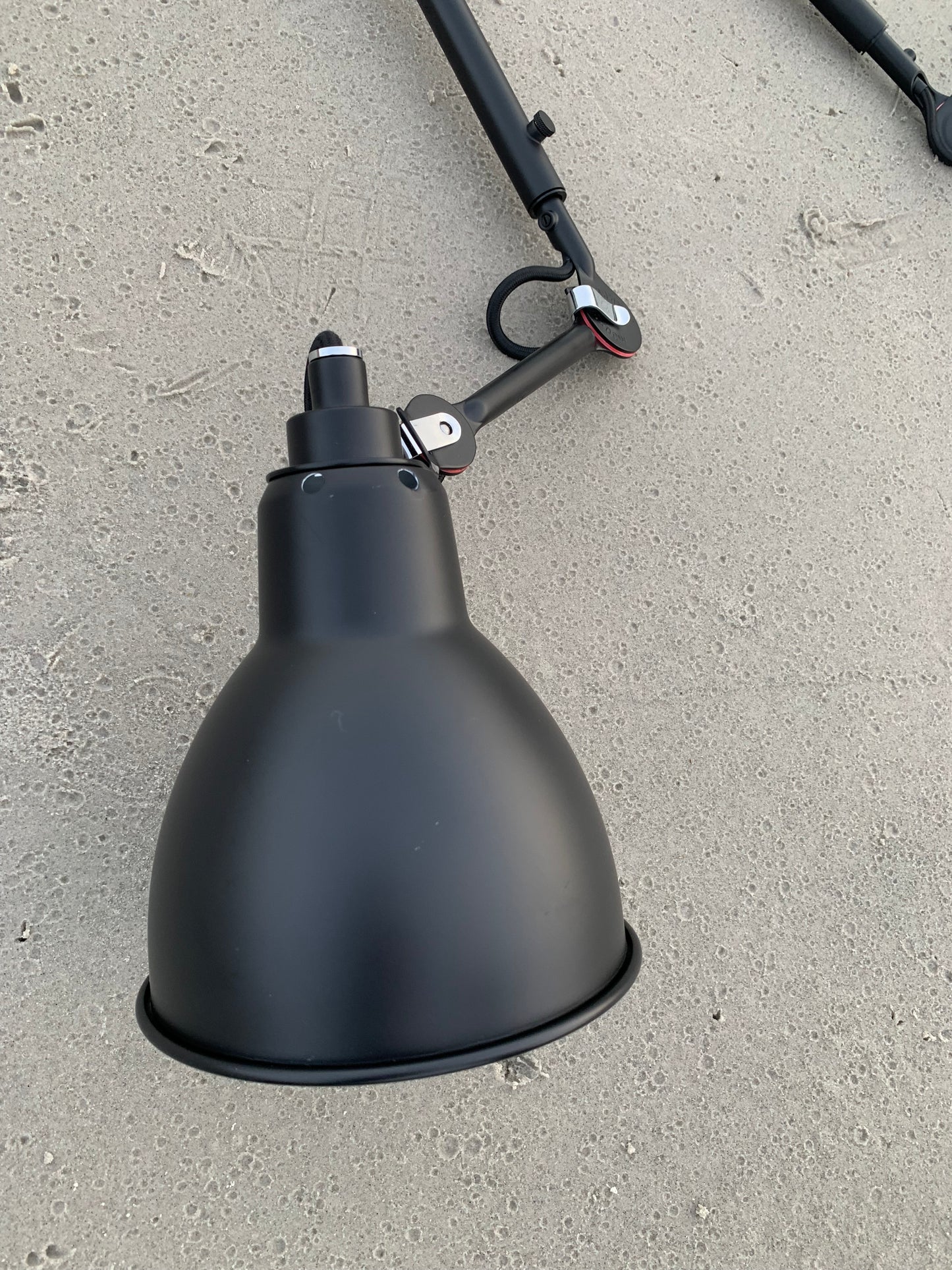 Lampe Gras N302 Doppellampe - Schwarz