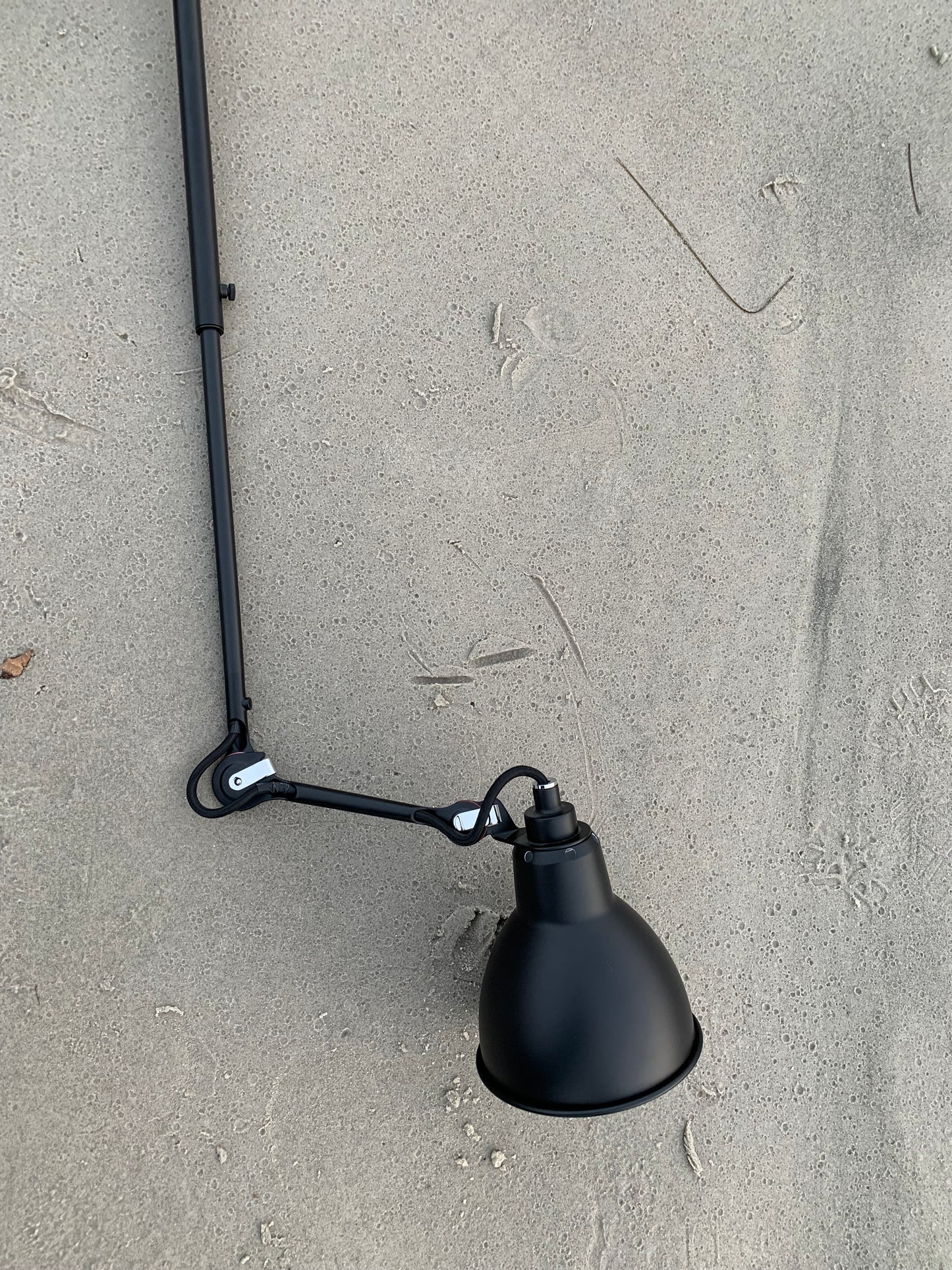 Lampe Gras N302 Doppellampe - Schwarz