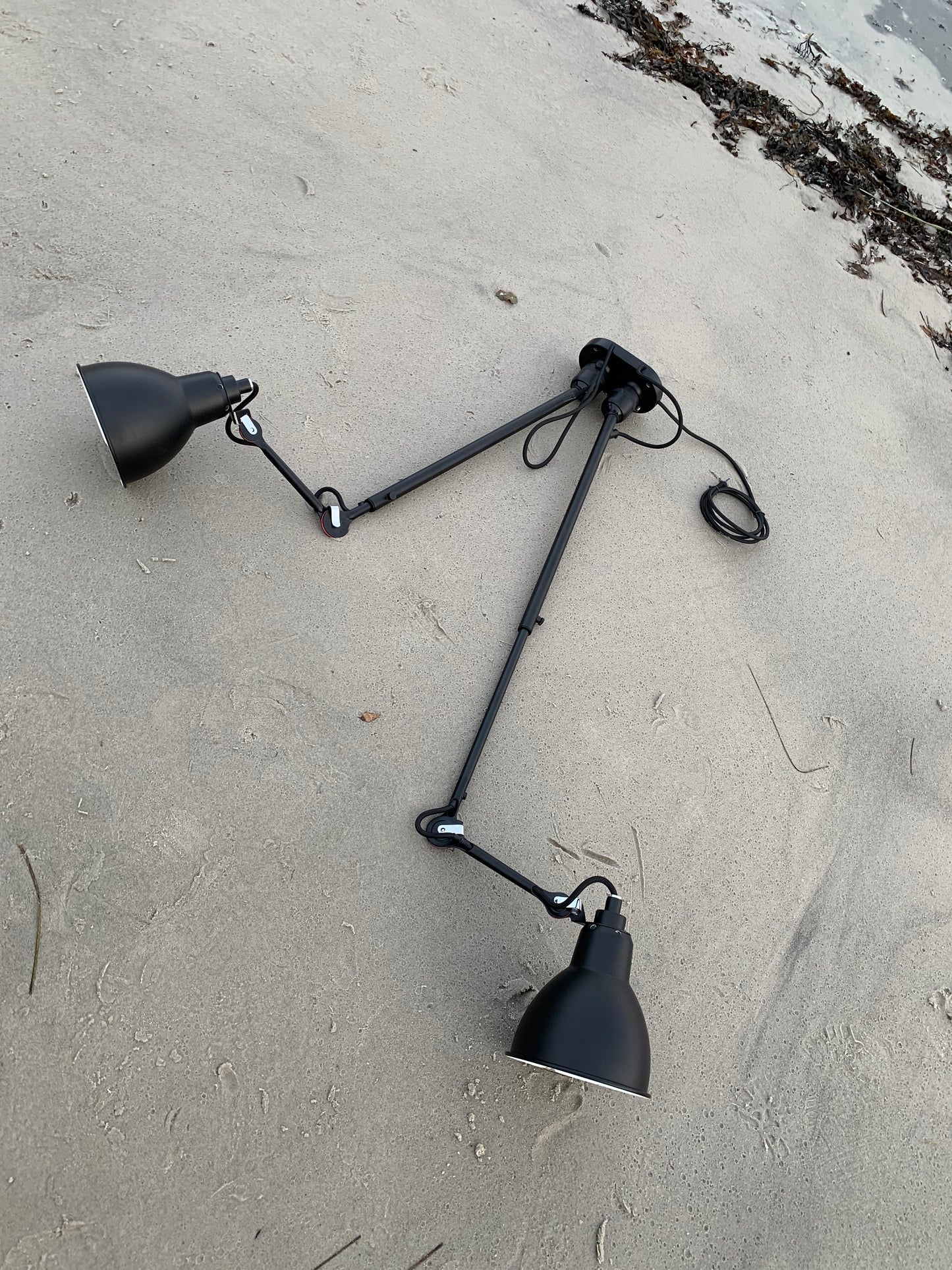 Lampe Gras N302 Doppellampe - Schwarz
