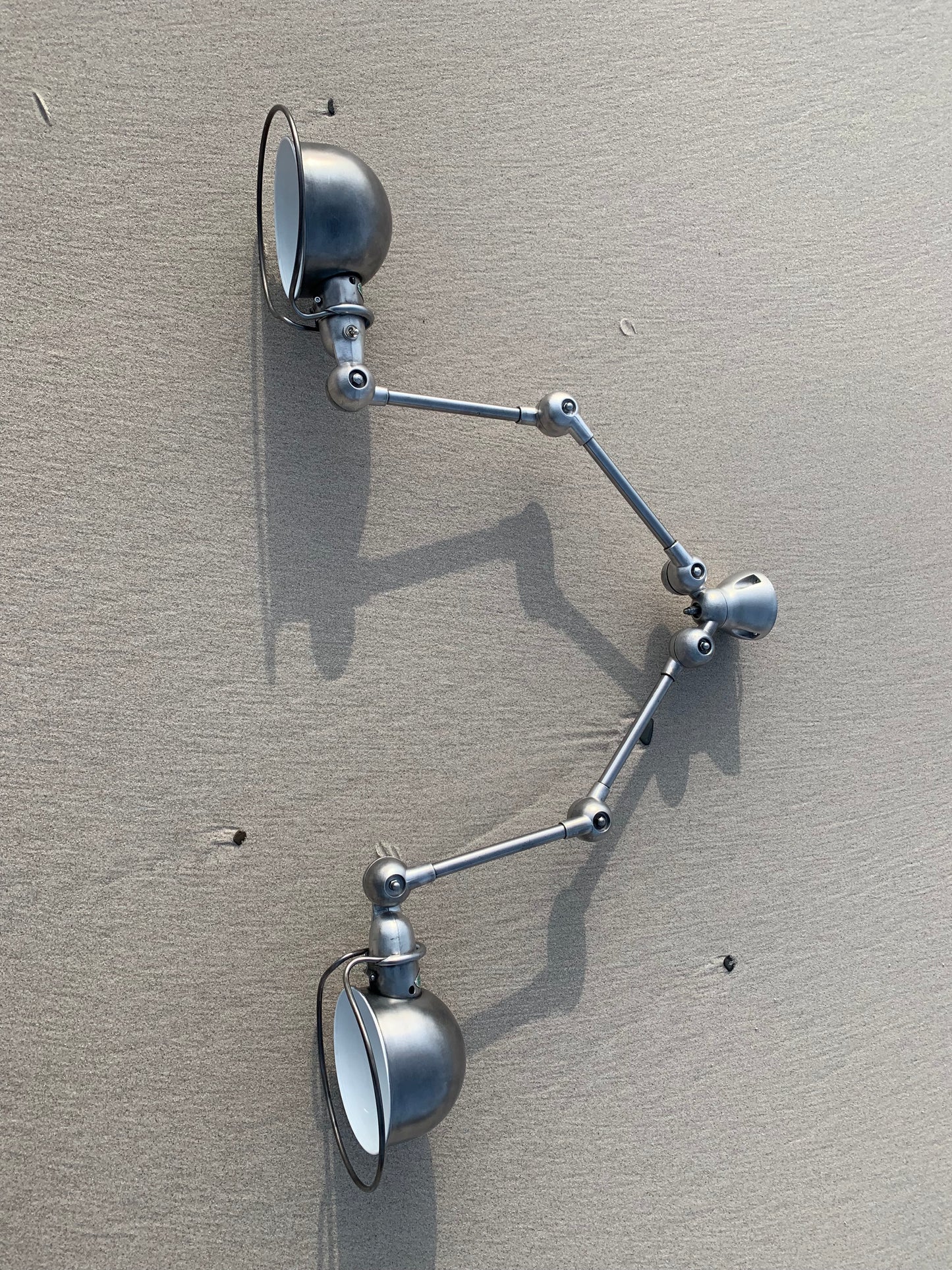 Jieldé Wand-/Deckenleuchte mit Doppelarmatur und 2 x 2 Armen