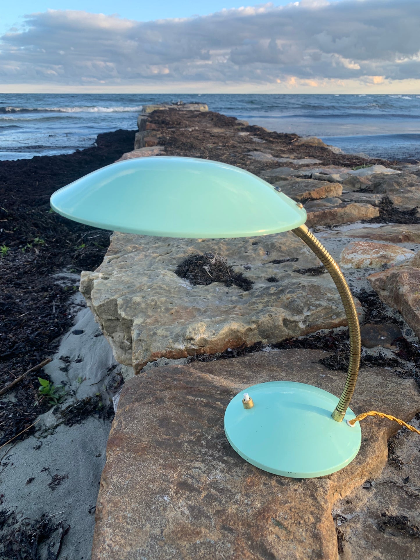 Vintage Lampe - Minze