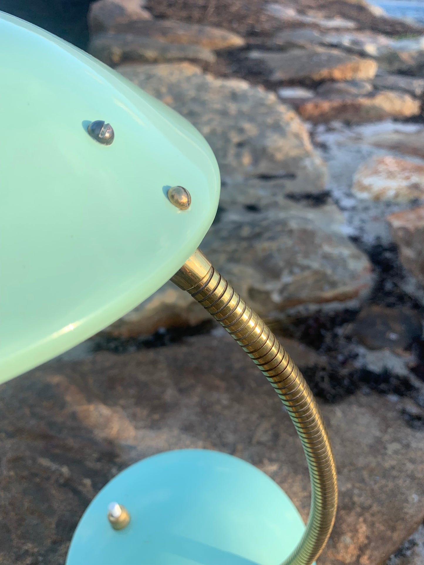Vintage Lampe - Minze