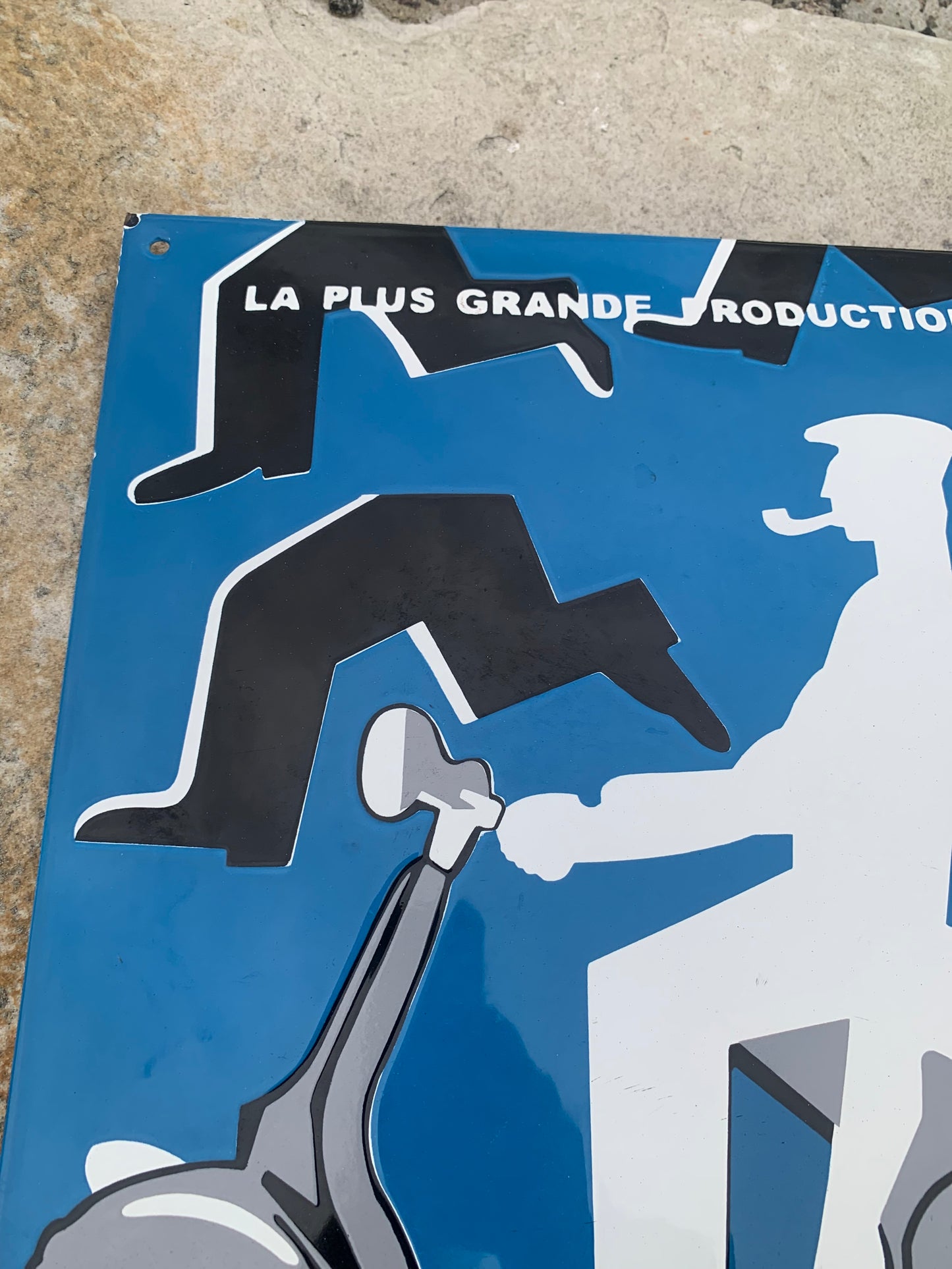 Vespa Emailleschild (gewölbt)