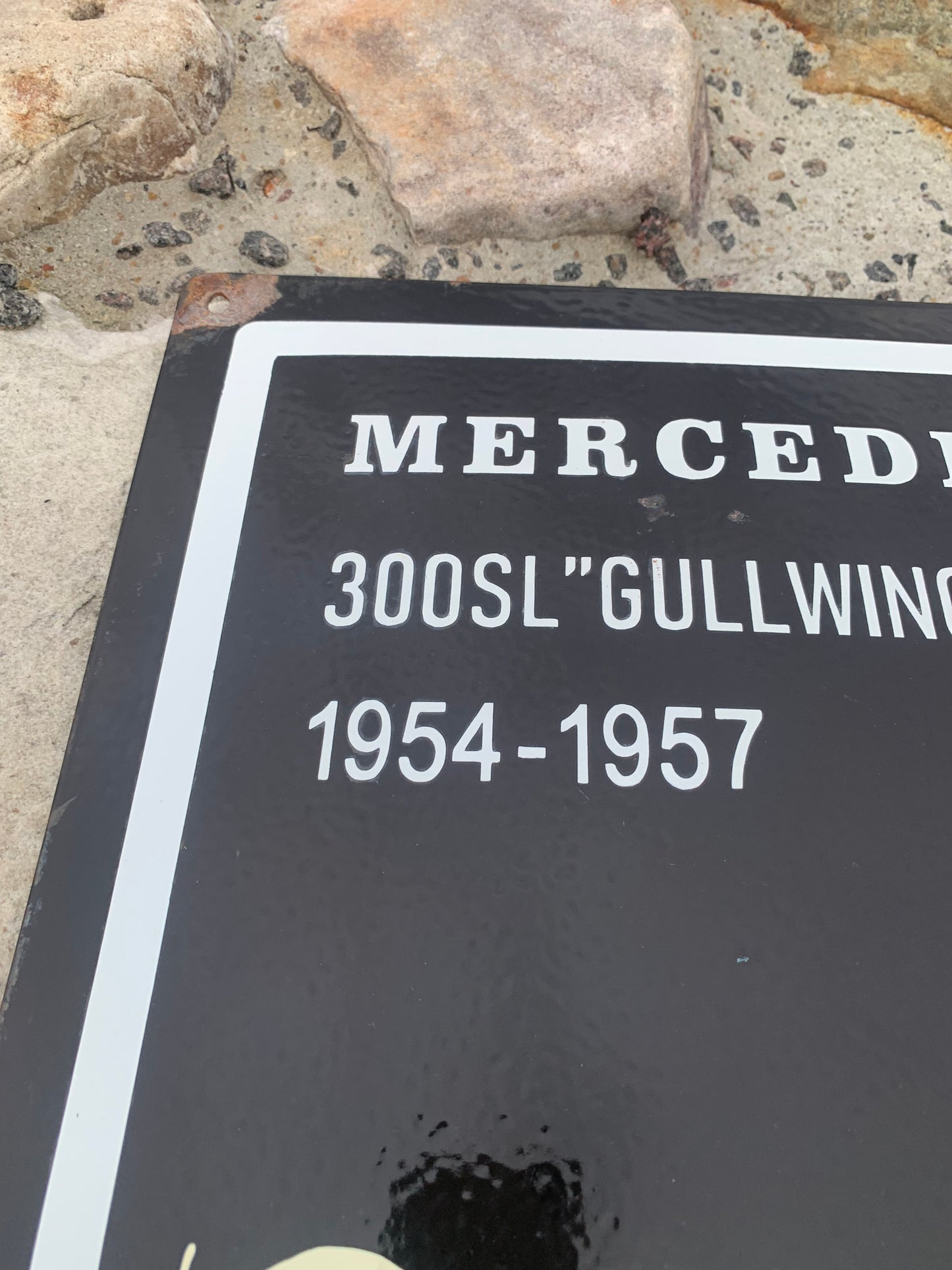 Mercedes Emailleschild (gewölbt)