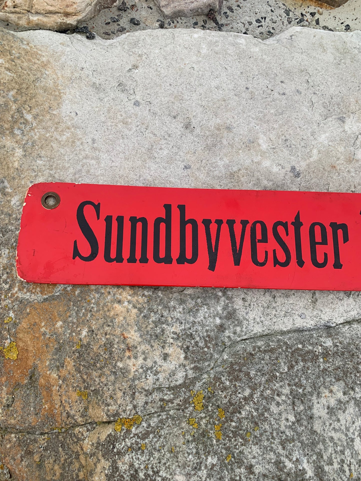 Straßenbahnschild - Sundbyvester Square/Jarmersplads