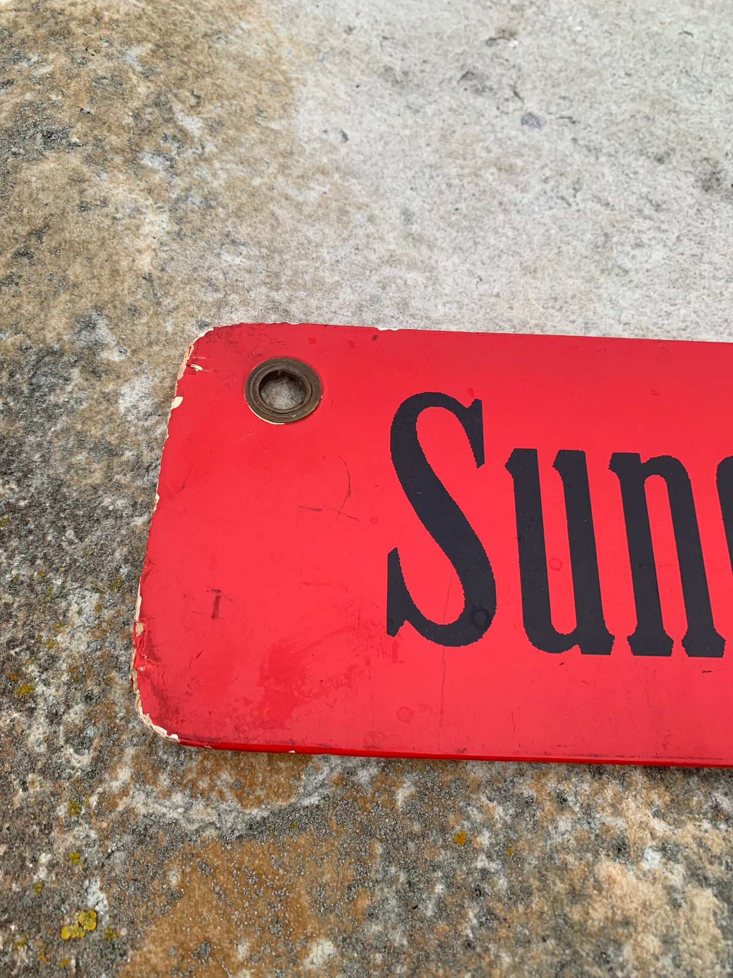 Straßenbahnschild - Sundbyvester Square/Jarmersplads