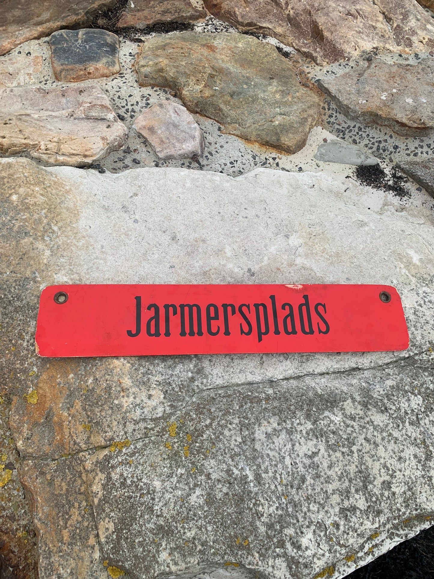 Straßenbahnschild - Sundbyvester Square/Jarmersplads