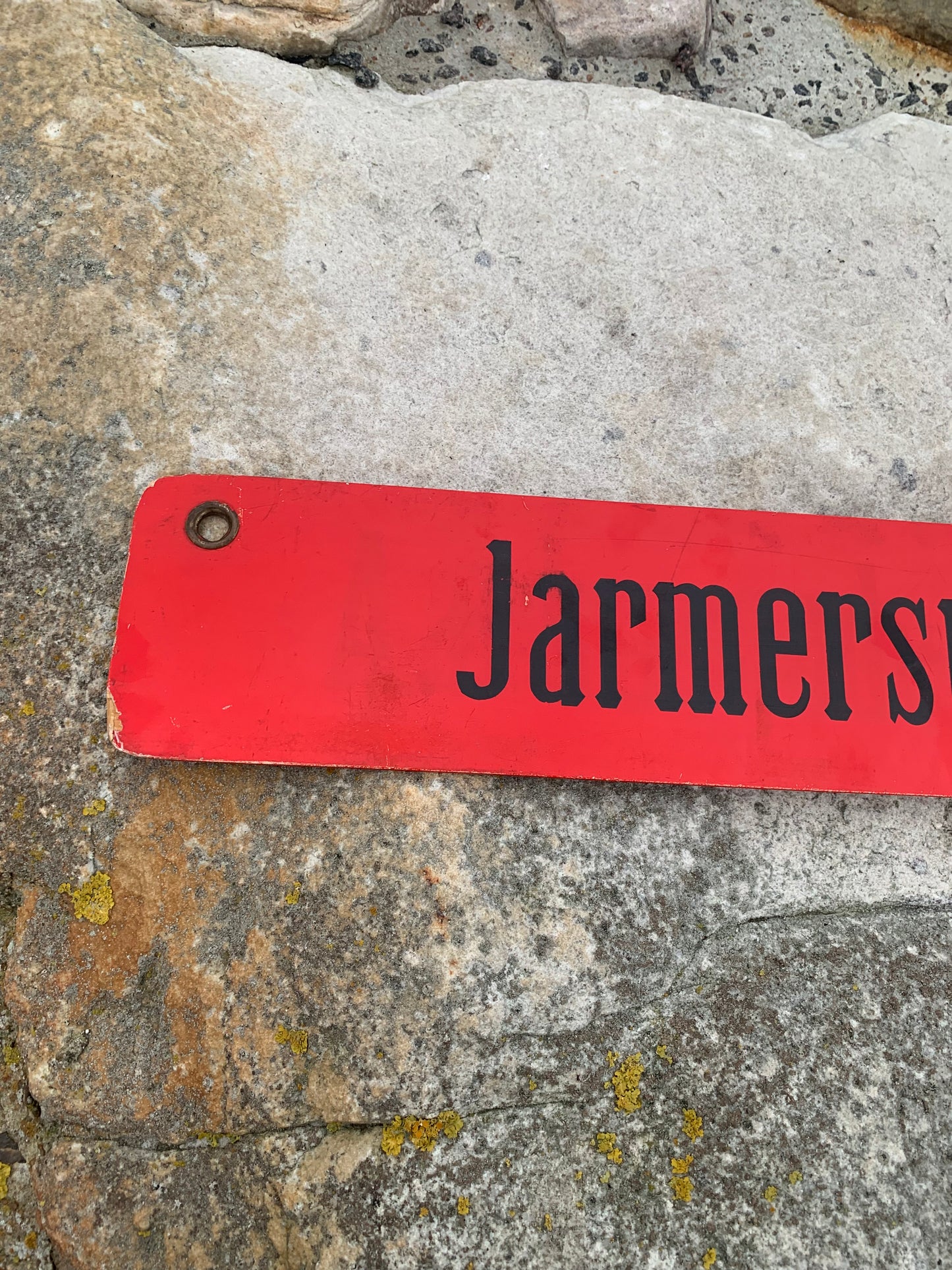 Straßenbahnschild - Sundbyvester Square/Jarmersplads