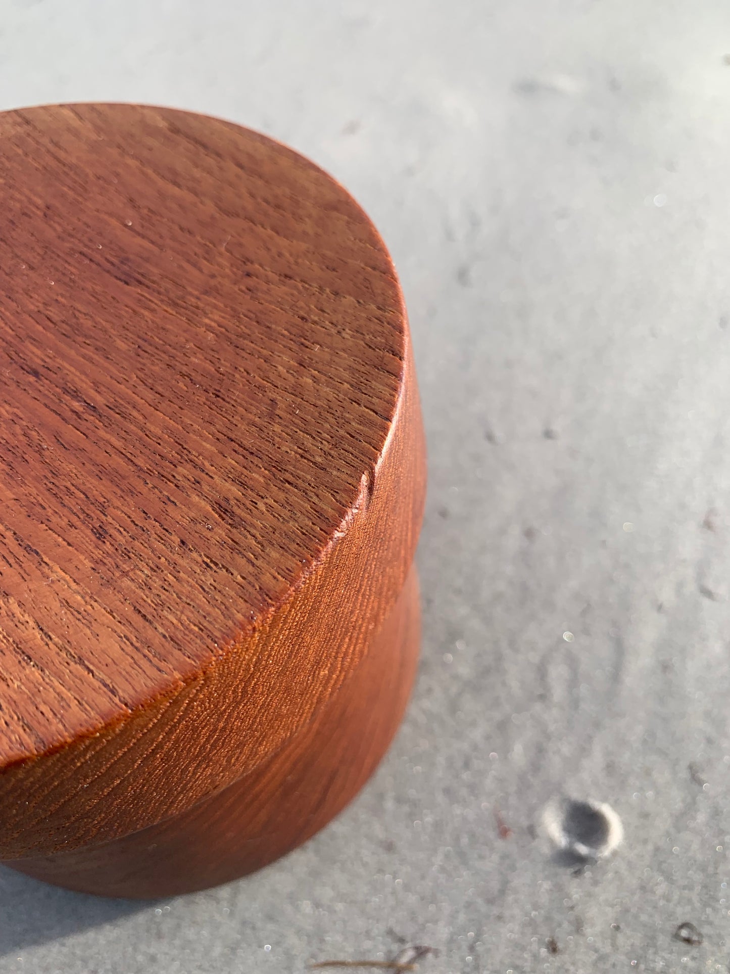 Teakholzdose mit Deckel – dänisches Design