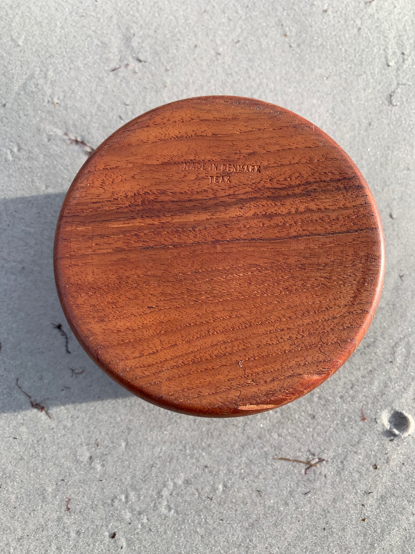 Teakholzdose mit Deckel – dänisches Design