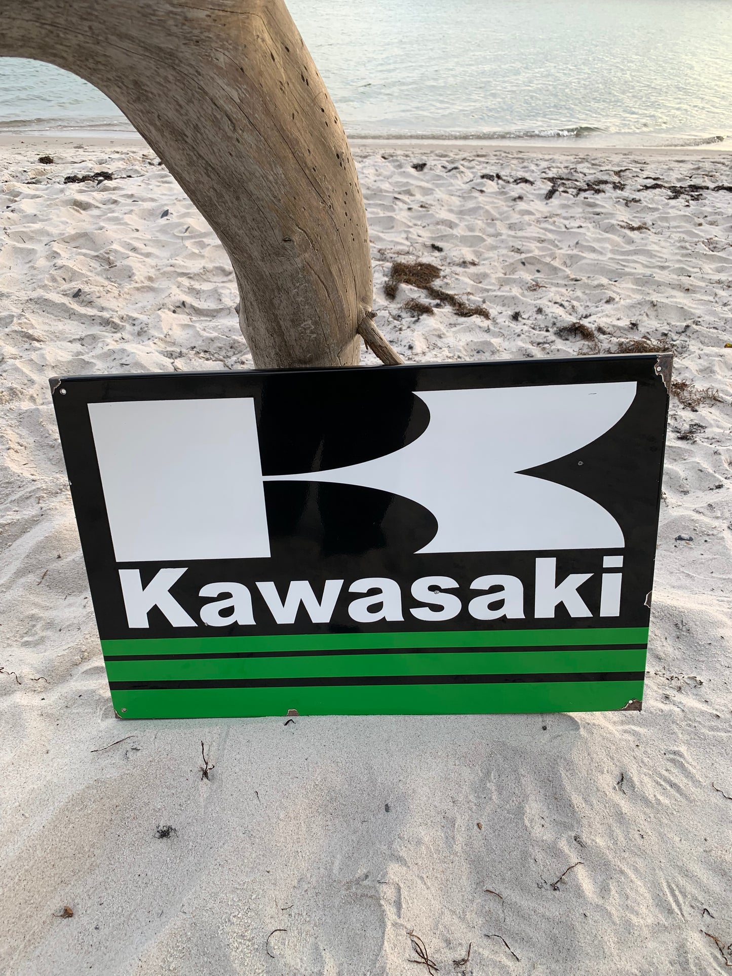 Kawasaki-Emailschild