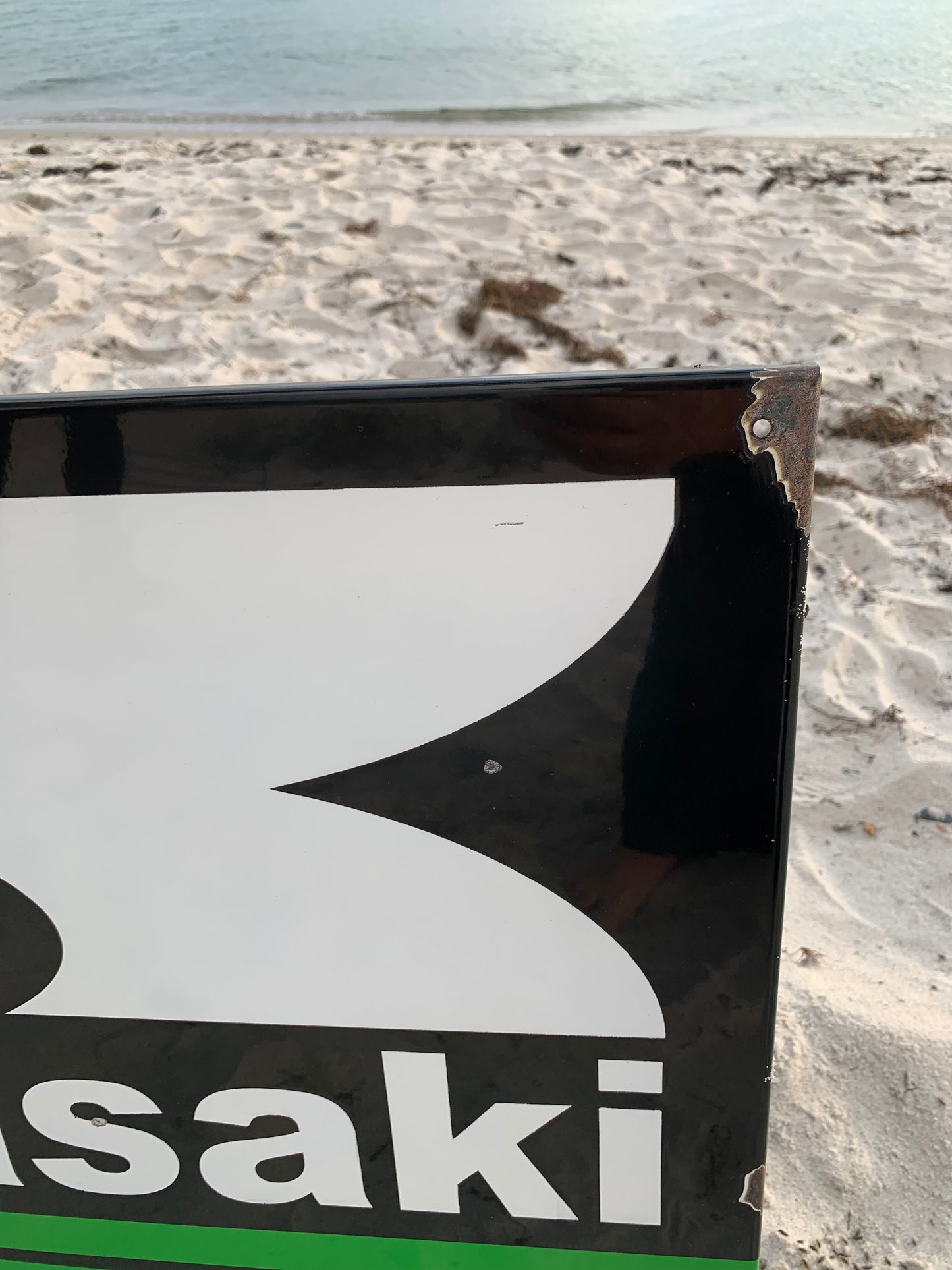 Kawasaki-Emailschild