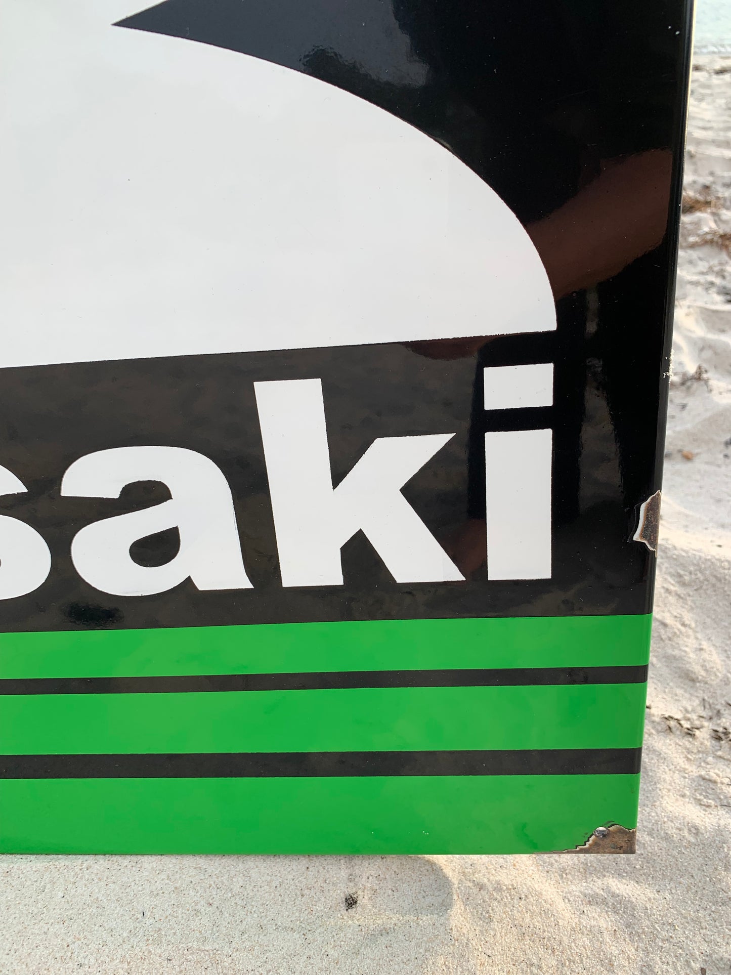 Kawasaki-Emailschild