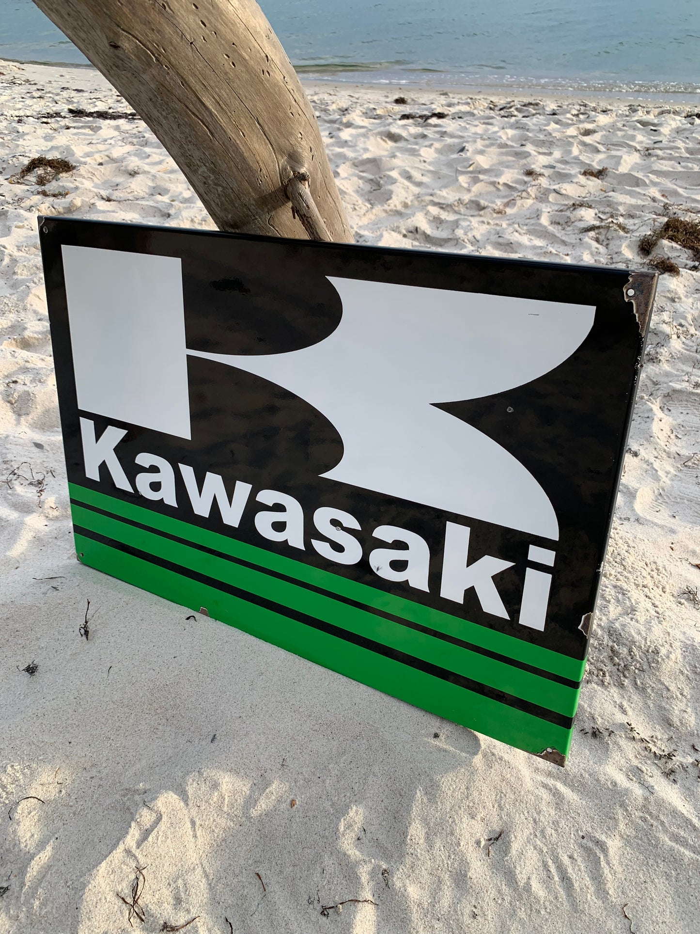Kawasaki-Emailschild
