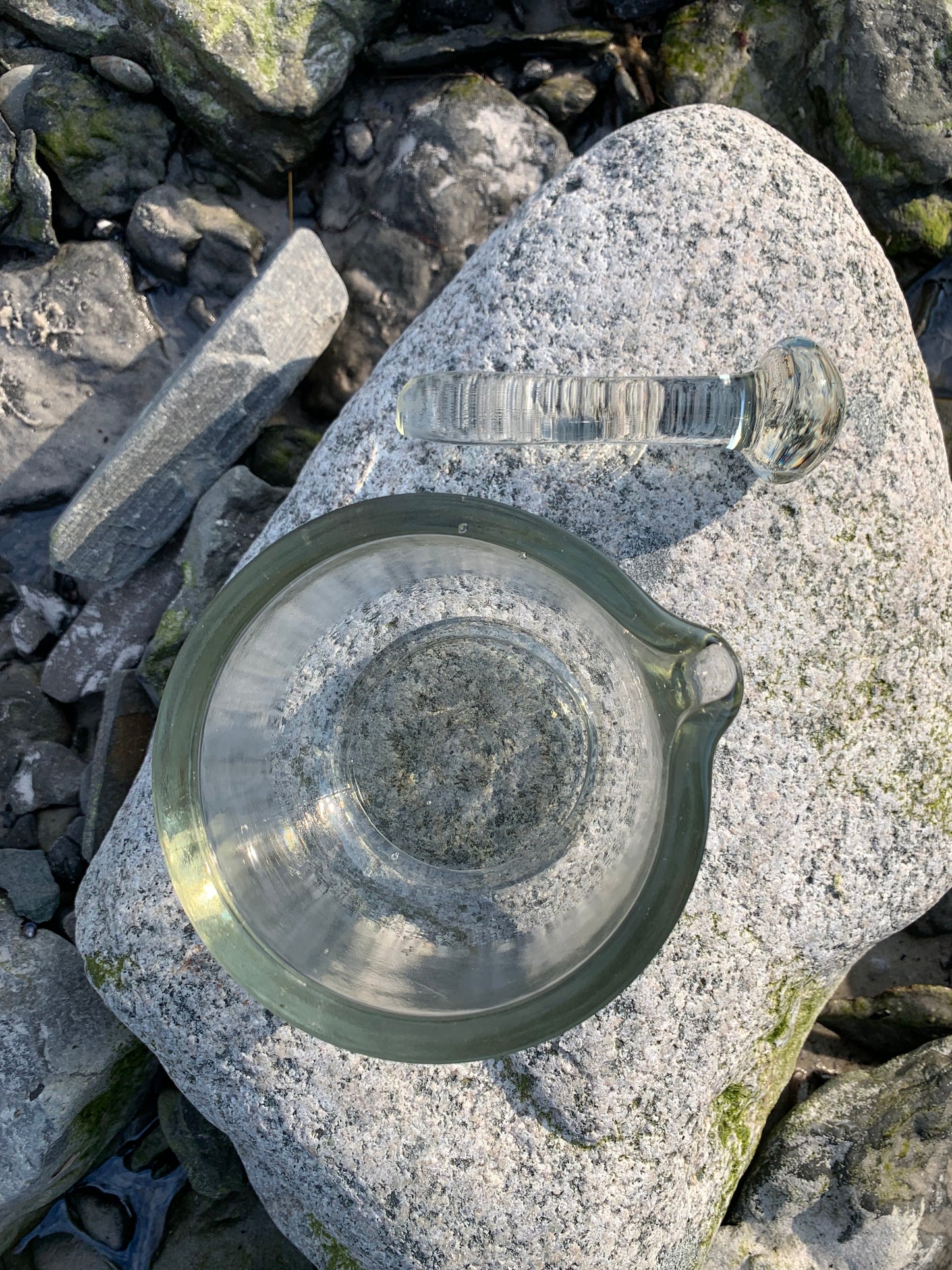 Mörser aus Glas