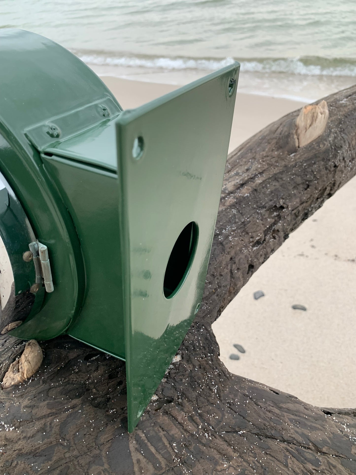 Doppelseitige Uhr vom Containerschiff