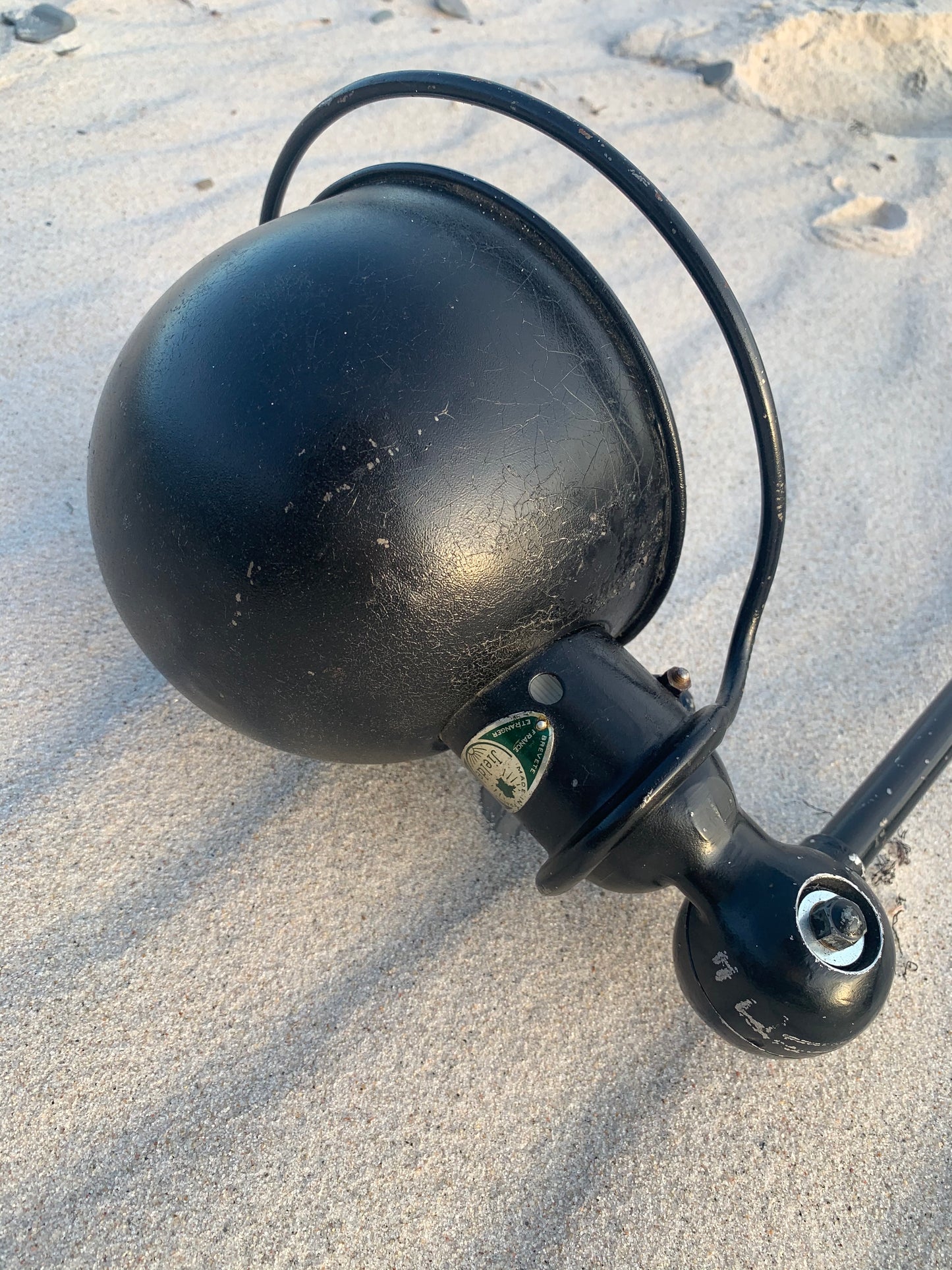 Jieldé Decken-/Wandleuchte - Schwarze Rohversion