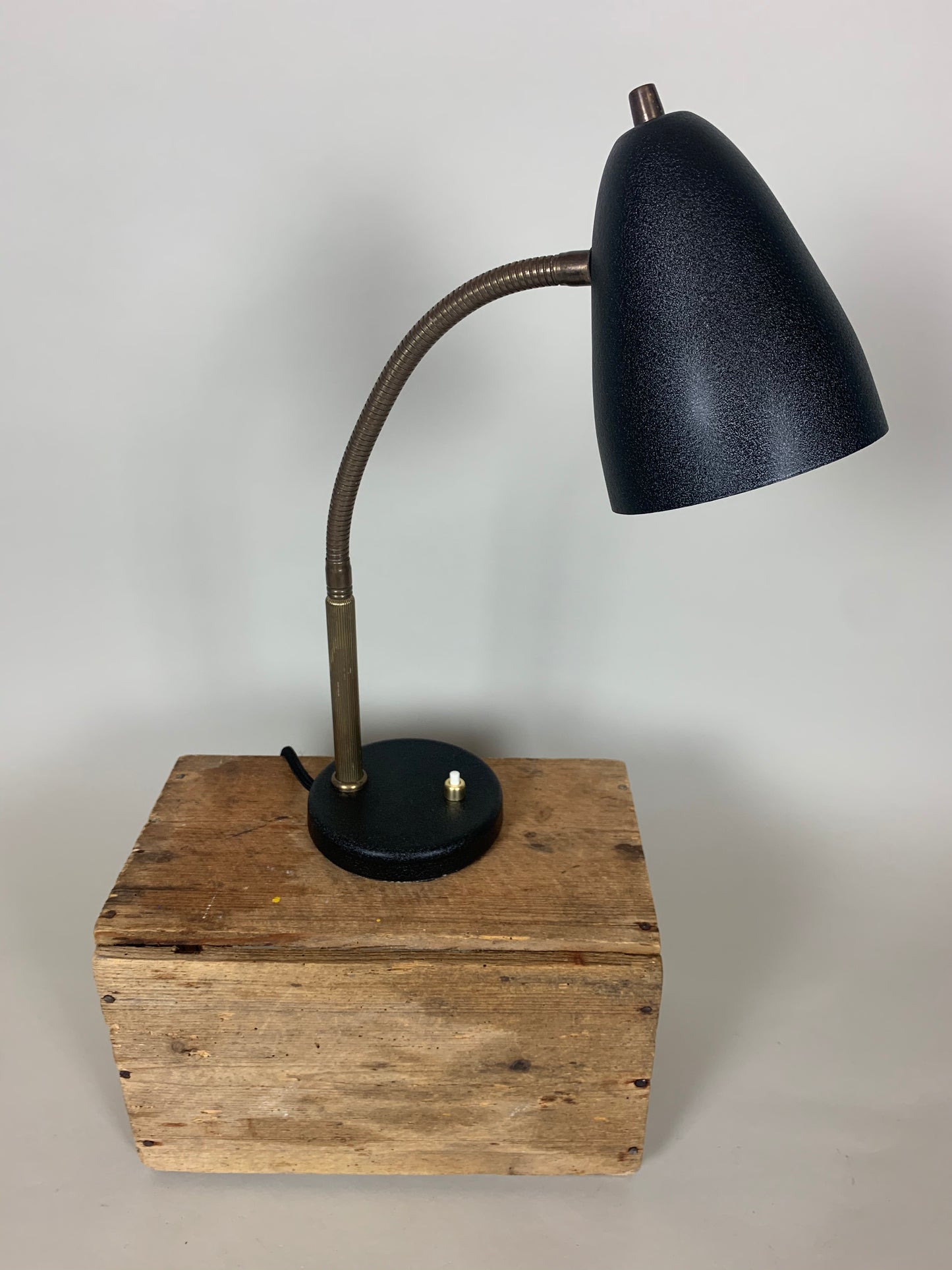 Vintage Lampe mit Flexarm - Schwarz