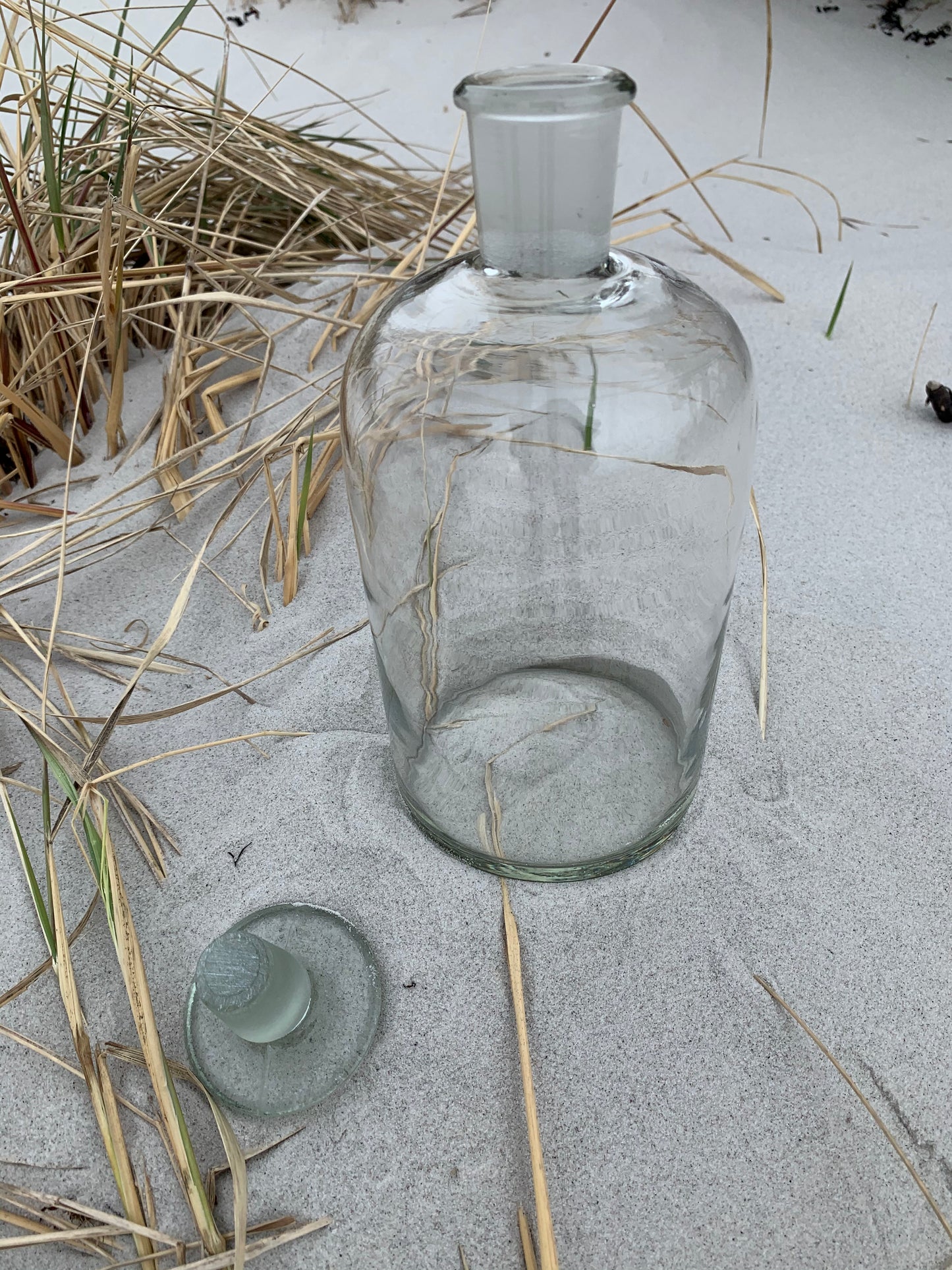 Apothekerflasche aus Klarglas