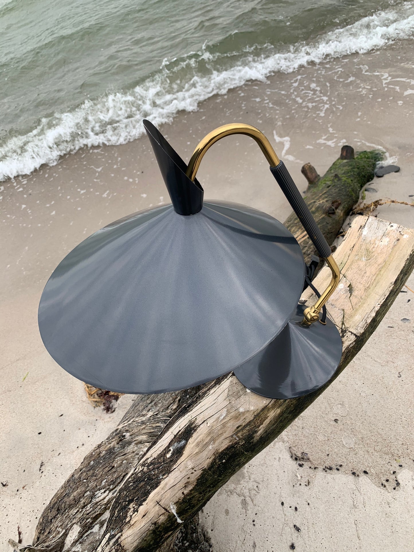 Seltene Vintage Tisch-/Wandlampe von Hala