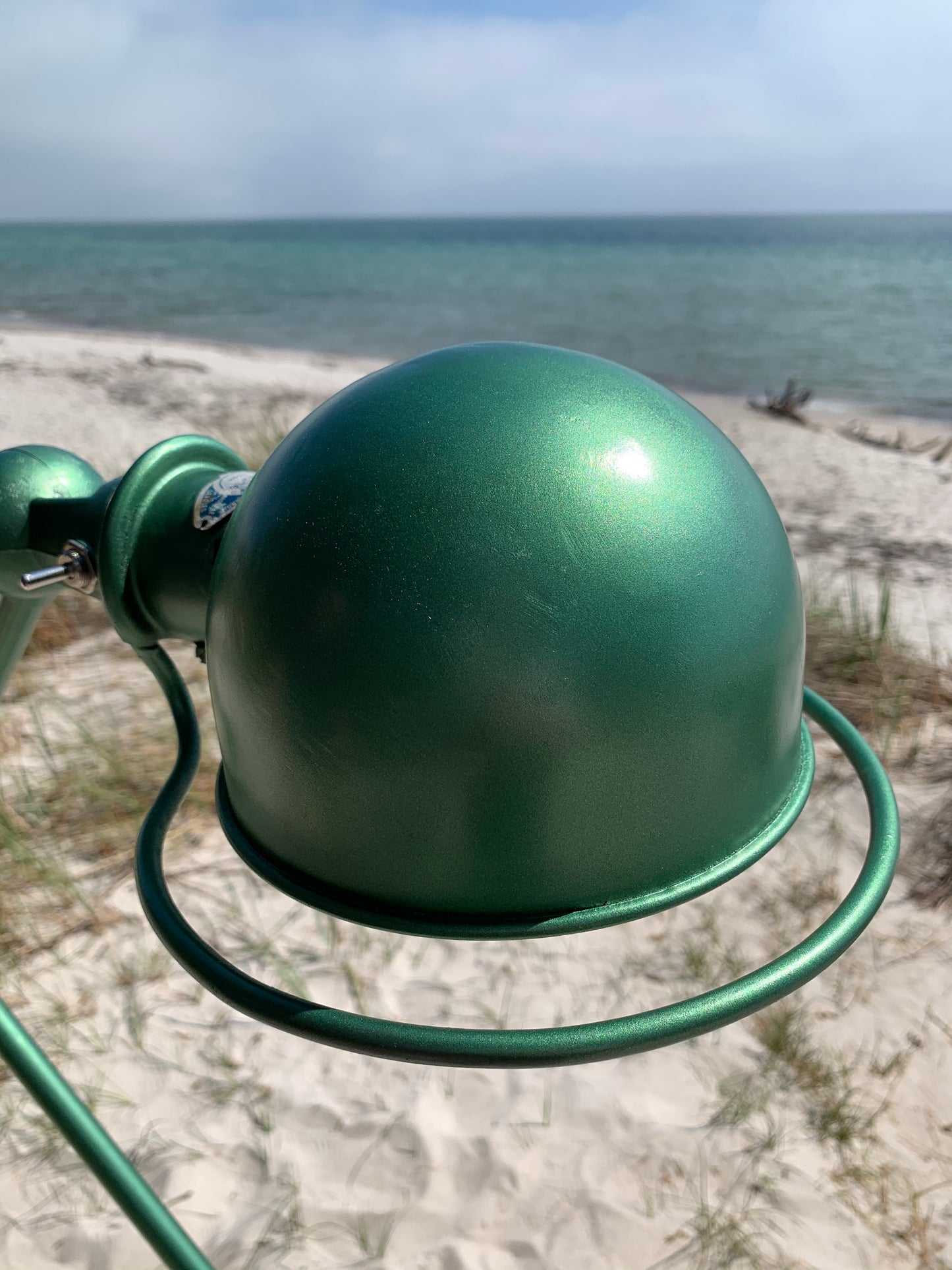 Jieldé-Lampe mit 4 Armen - Grün mit Ein-/Ausschalter