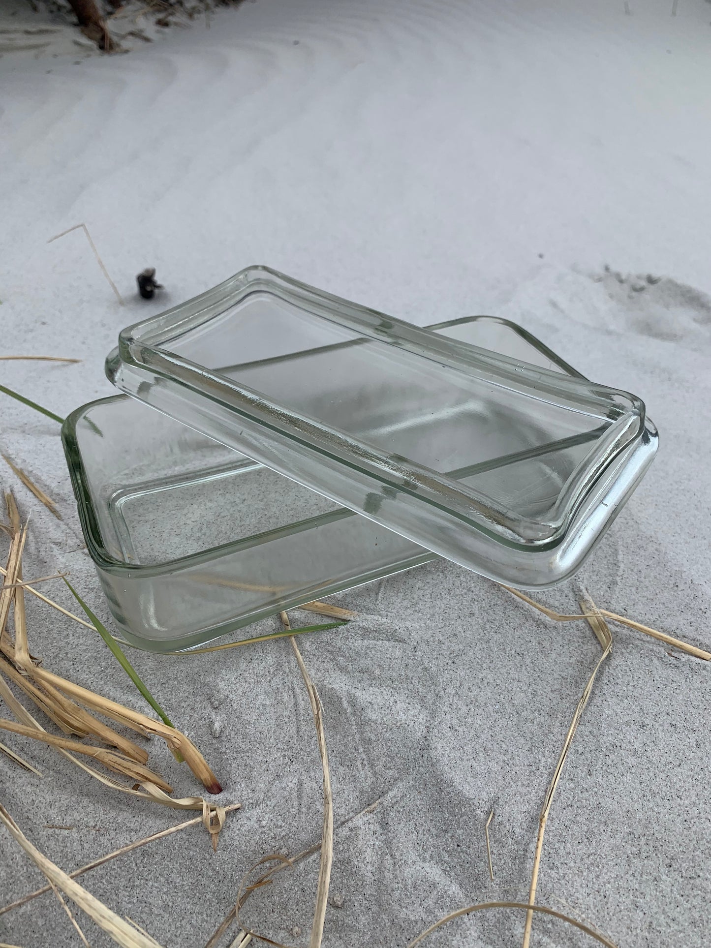 Glas mit Deckel