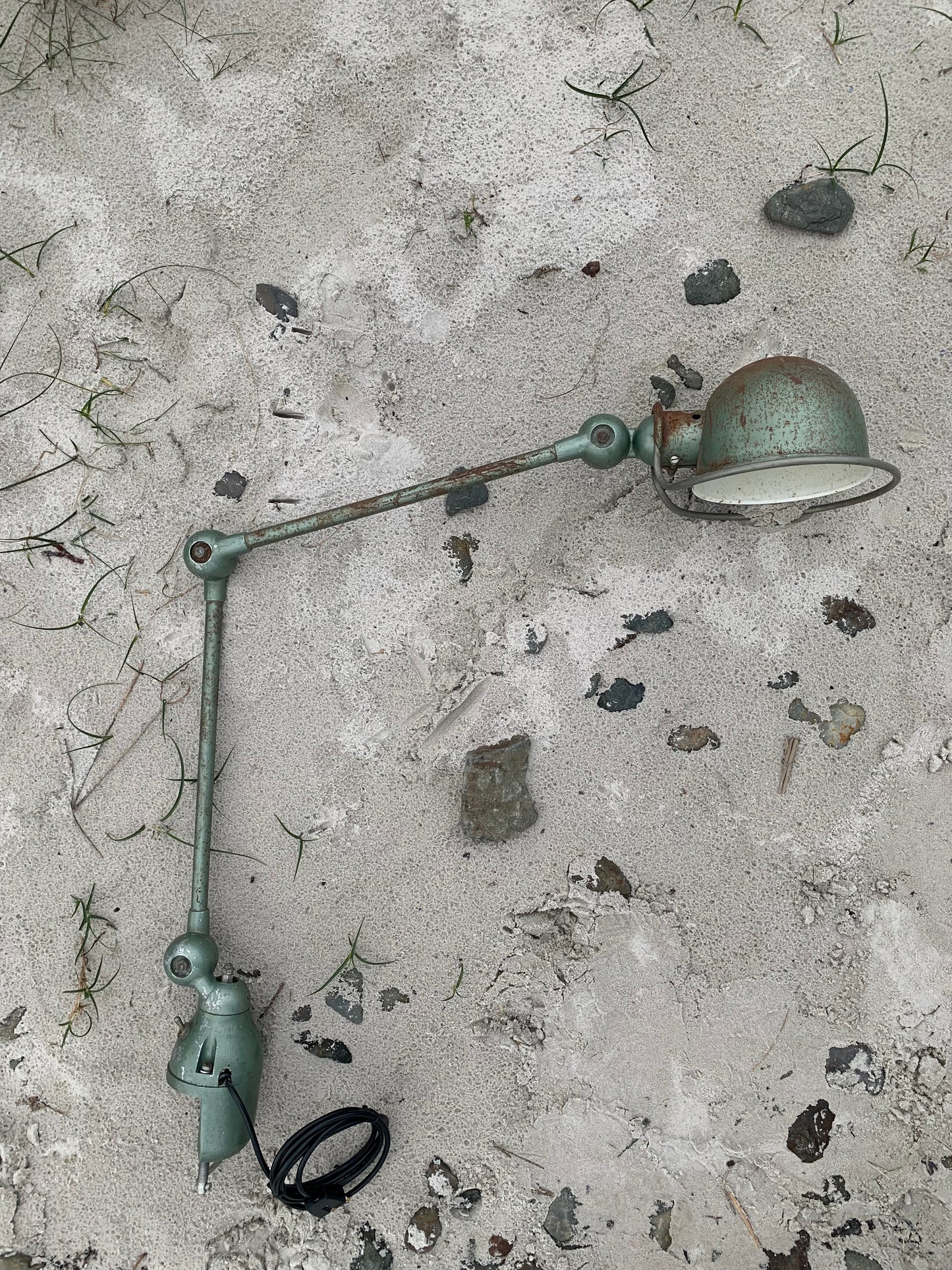Jieldé mit 2 Armen und Tischbeschlag - Grün