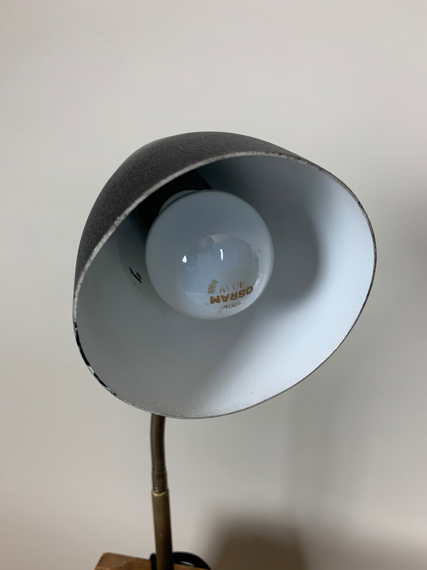 Vintage Lampe mit Flexarm - Schwarz