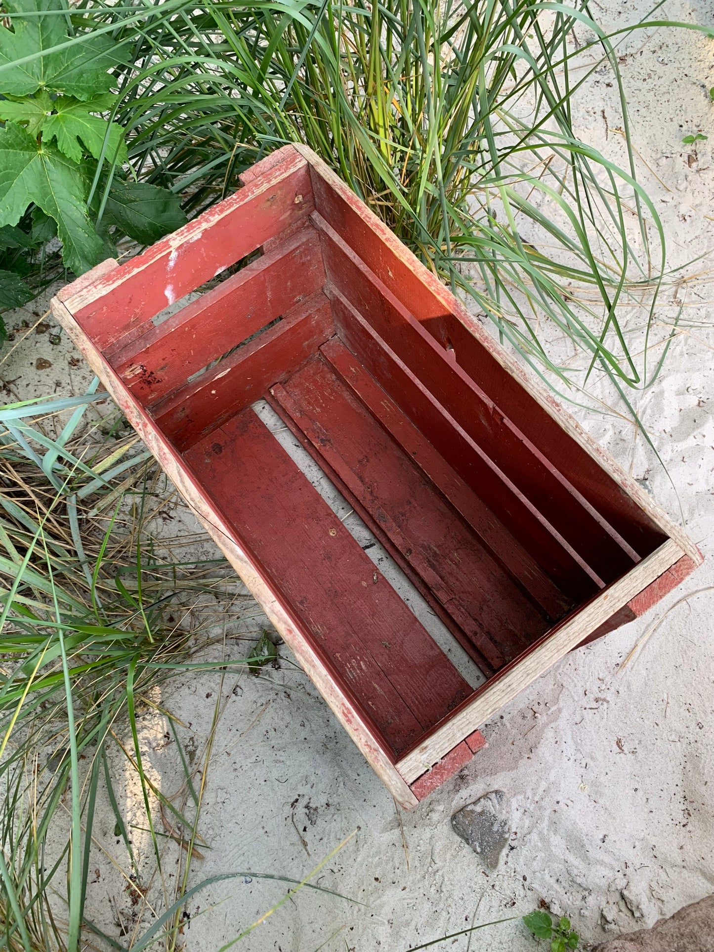 Schöne alte Kiste aus Obstgärten in Langedeby